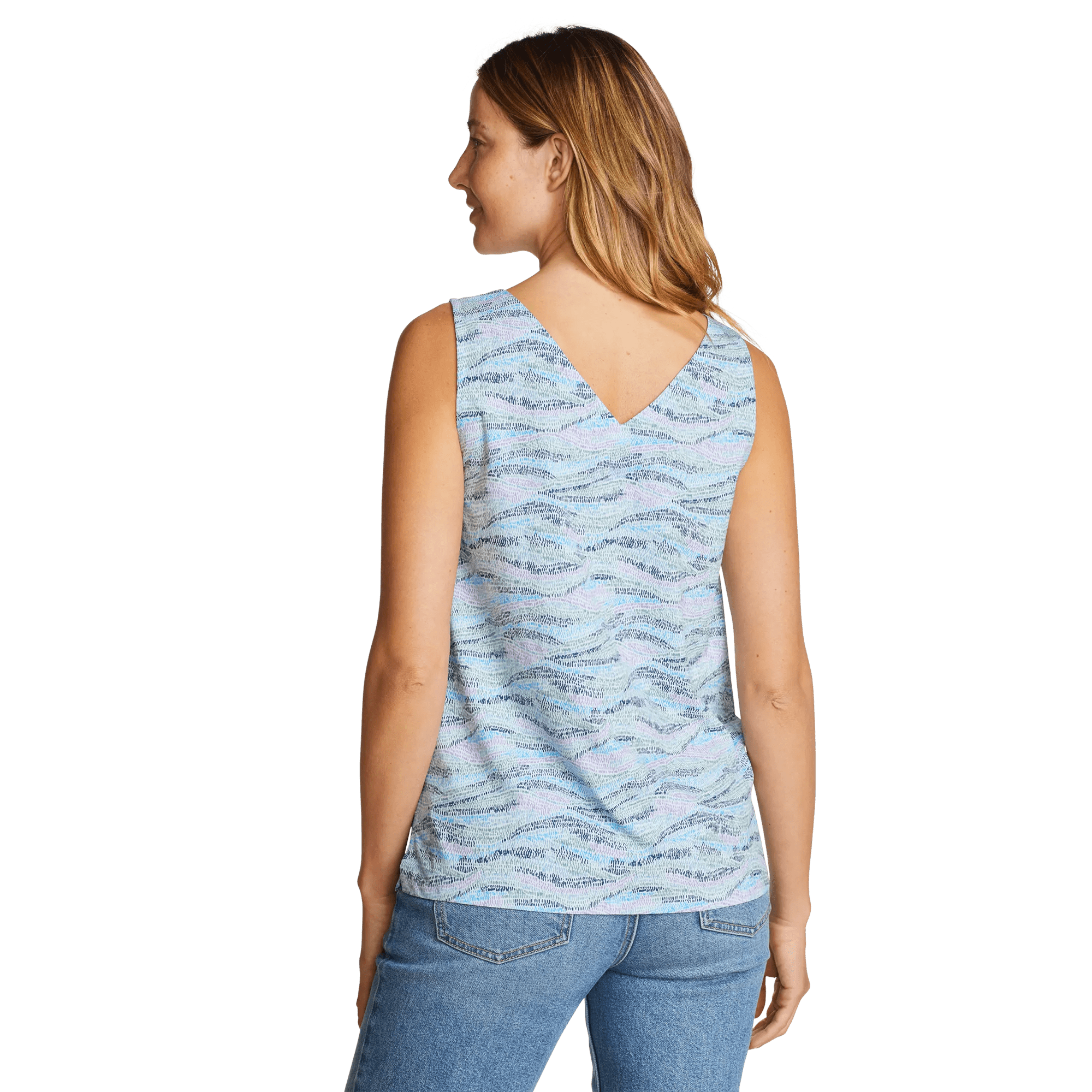 Women's Departure V-Neck Tank Top - Print - Image 2