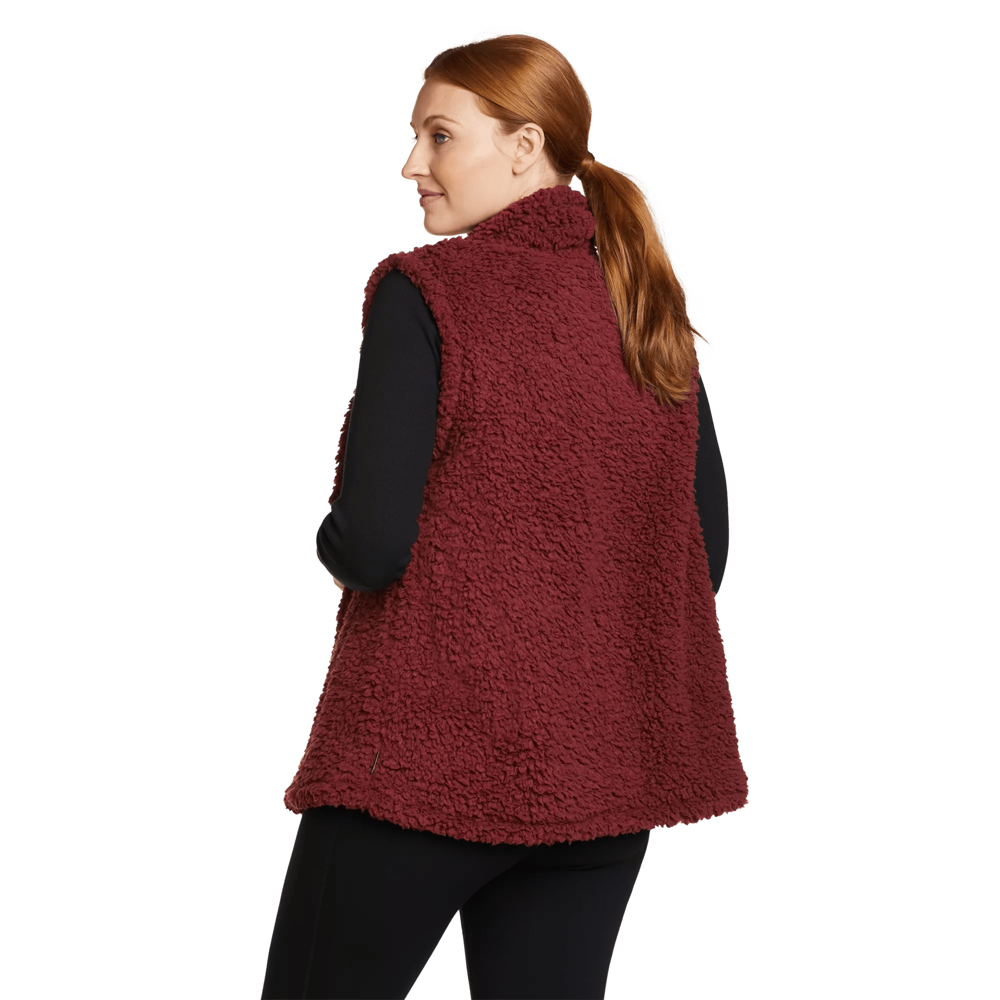 Women's Fireside Plush Fleece Vest - Image 2