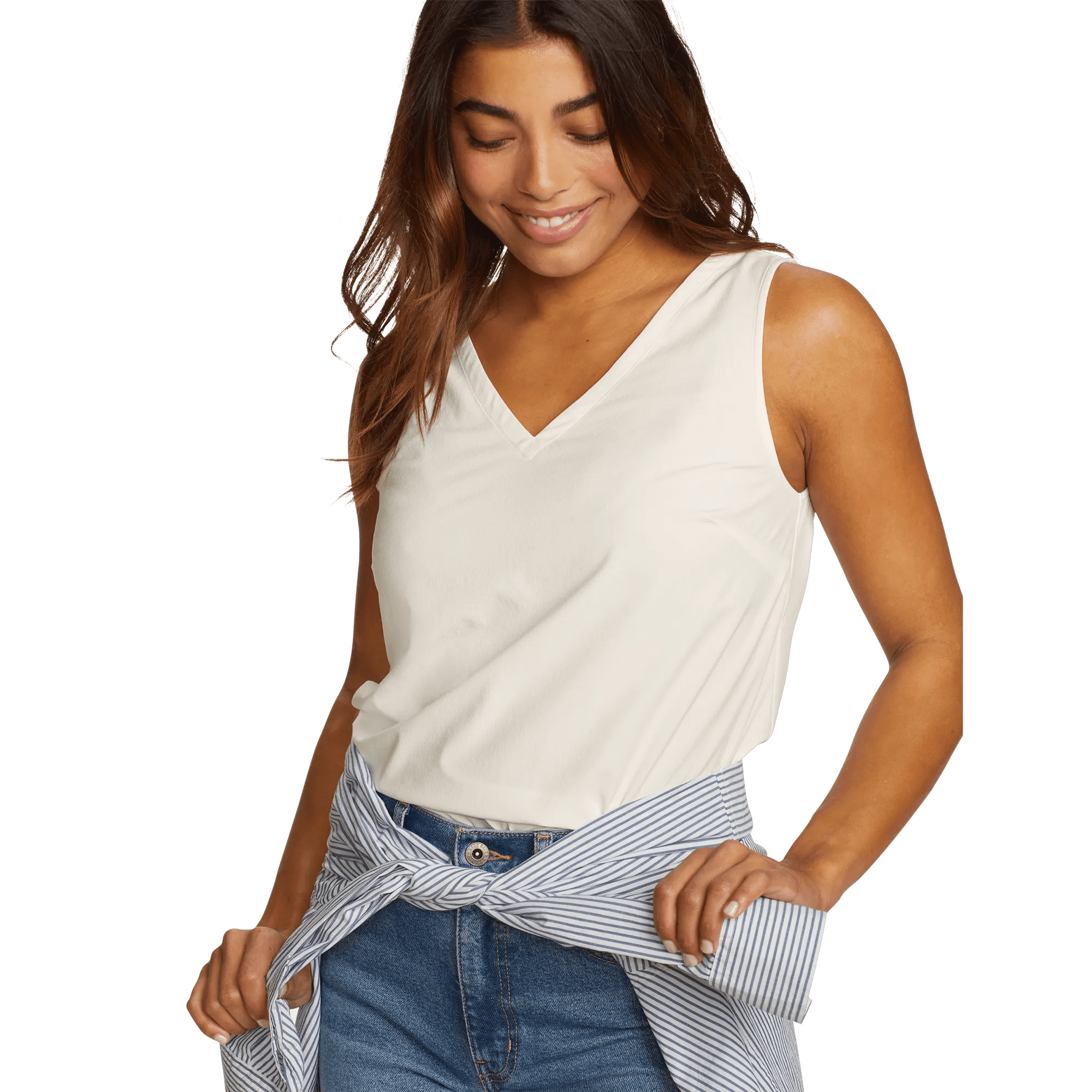 Women's Departure V-Neck Tank Top - Solid - Image 3