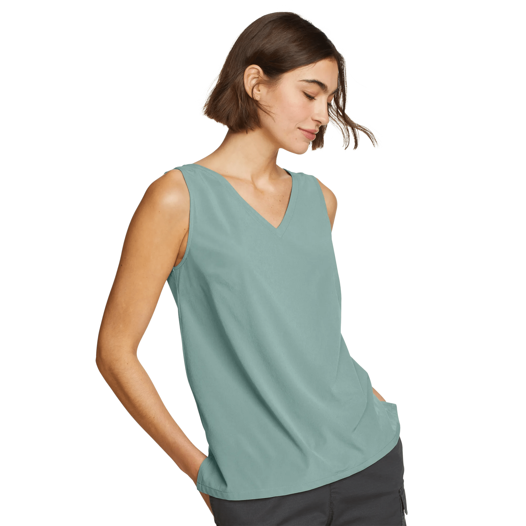 Women's Departure V-Neck Tank Top - Solid - Image 3