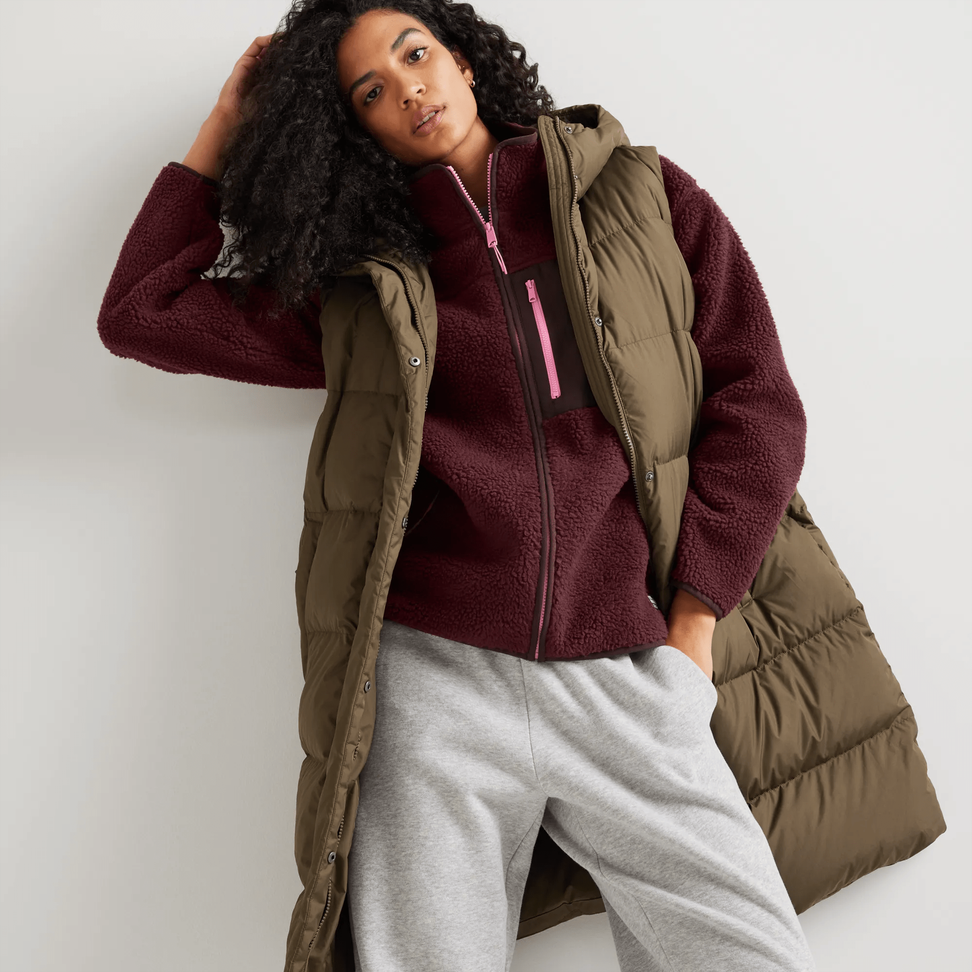 Women's Chilali Faux Shearling Fleece Jacket - Image 4