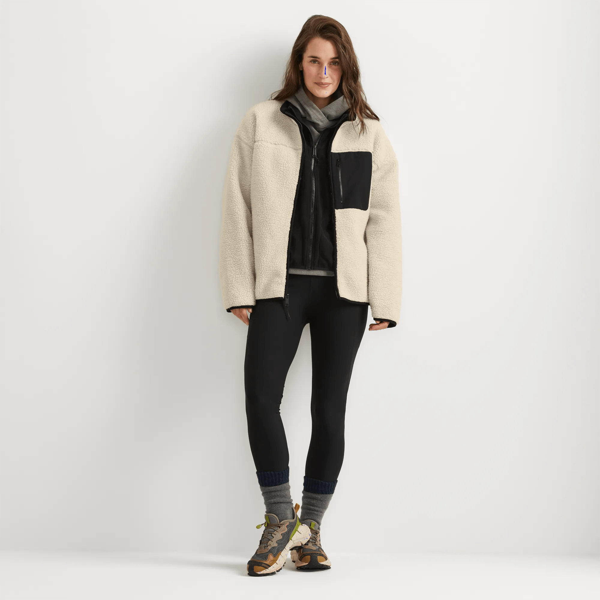 Women's Chilali Faux Shearling Fleece Jacket - Image 4