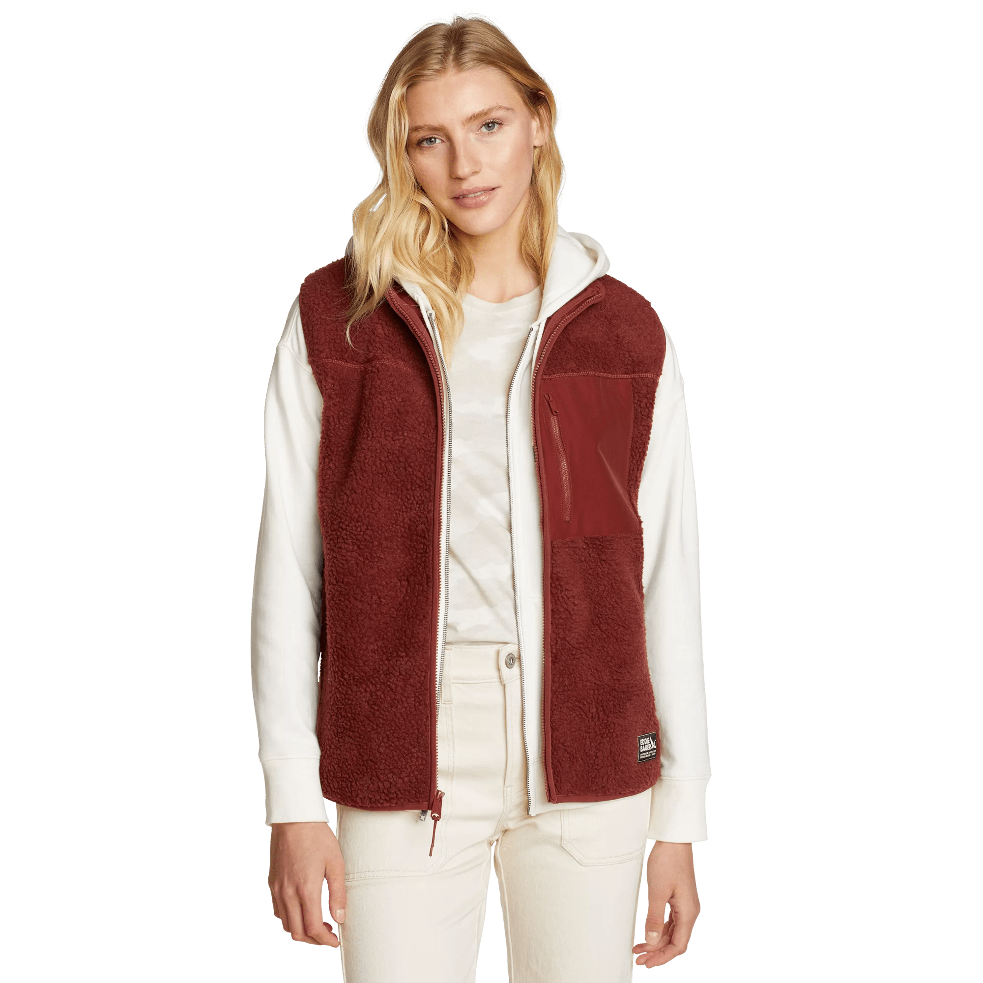 Women's Chilali Faux Shearling Fleece Vest - Image 3
