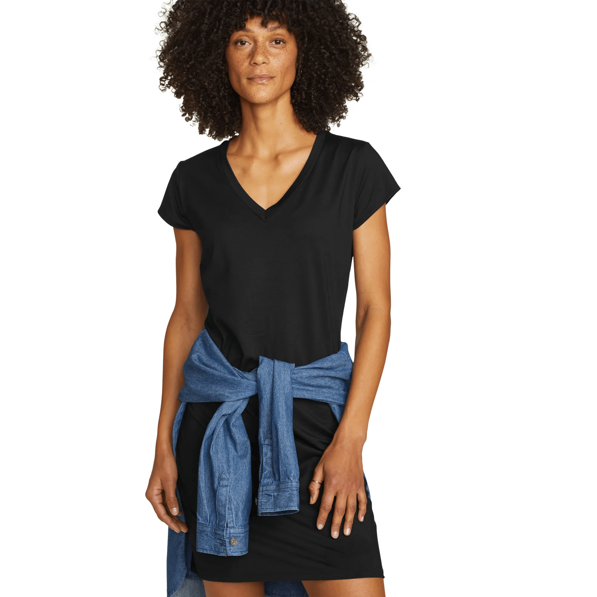 Women's Aster Short-Sleeve V-Neck Dress - Image 3