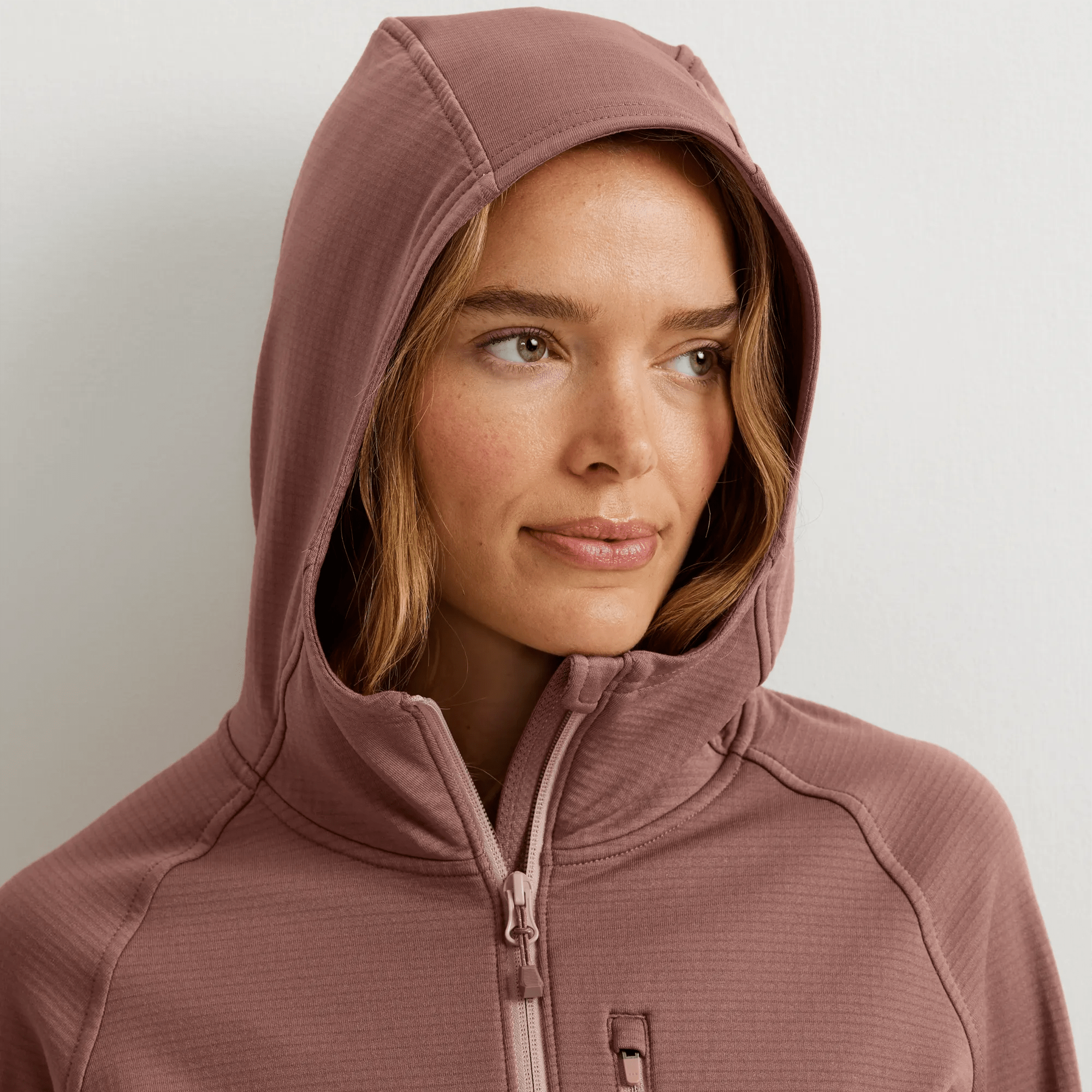 Women's High Route Grid Fleece Full-Zip Hoodie - Image 3