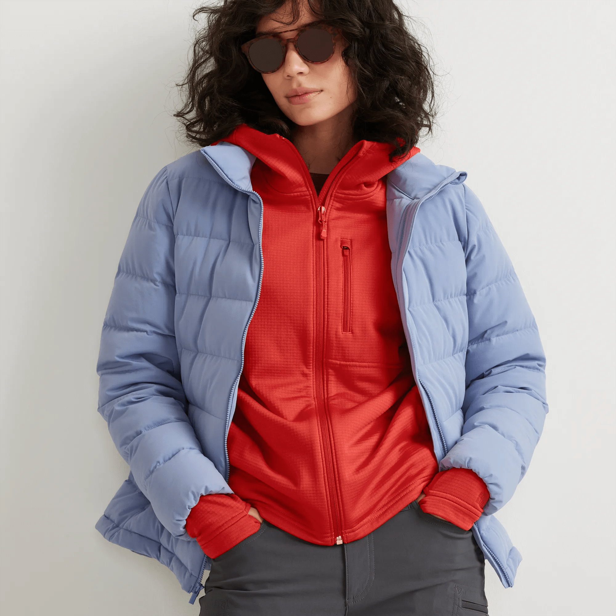 Women's High Route Grid Fleece Full-Zip Hoodie - Image 4