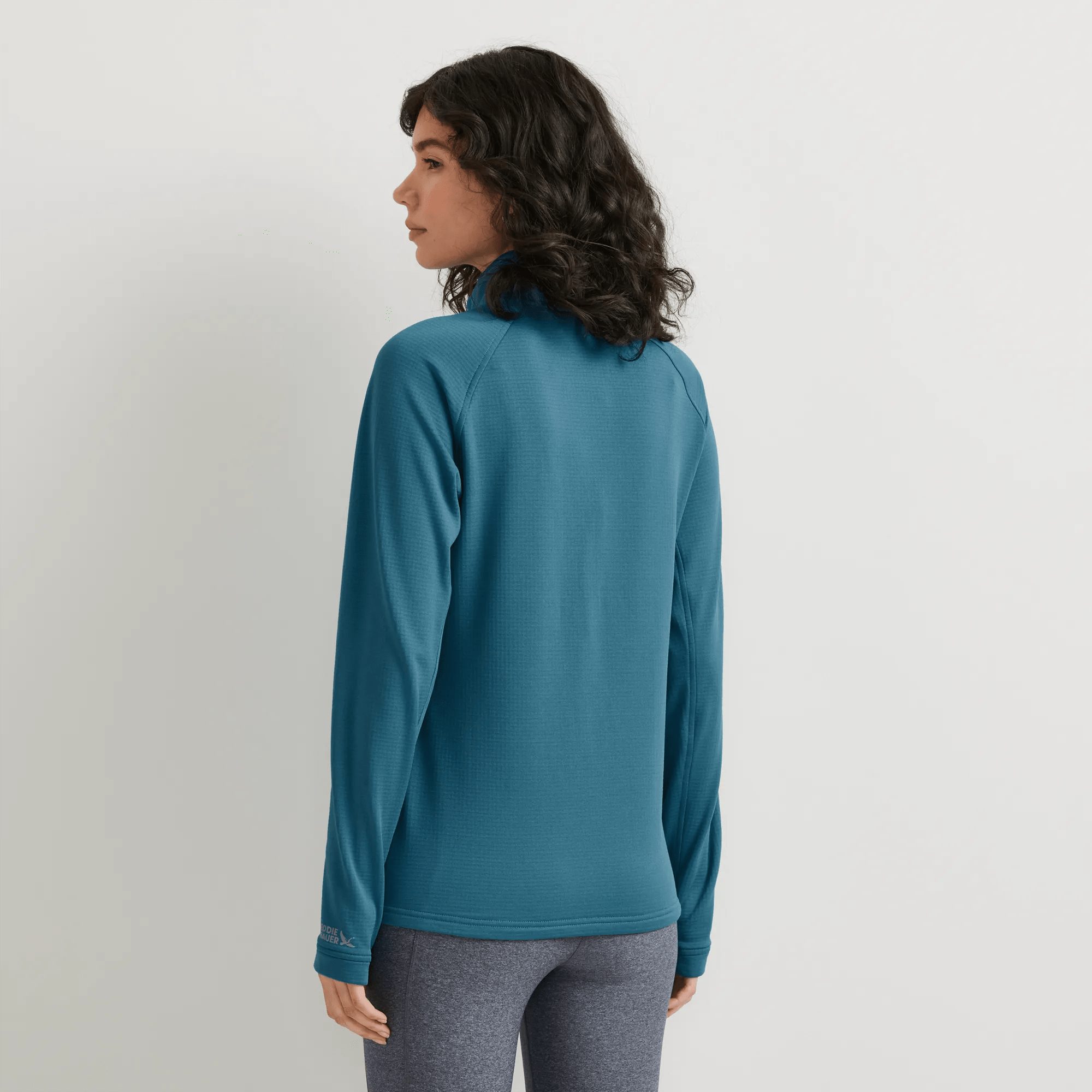 Women's High Route Grid Fleece-Lined 1/4-Zip Pullover - Image 2