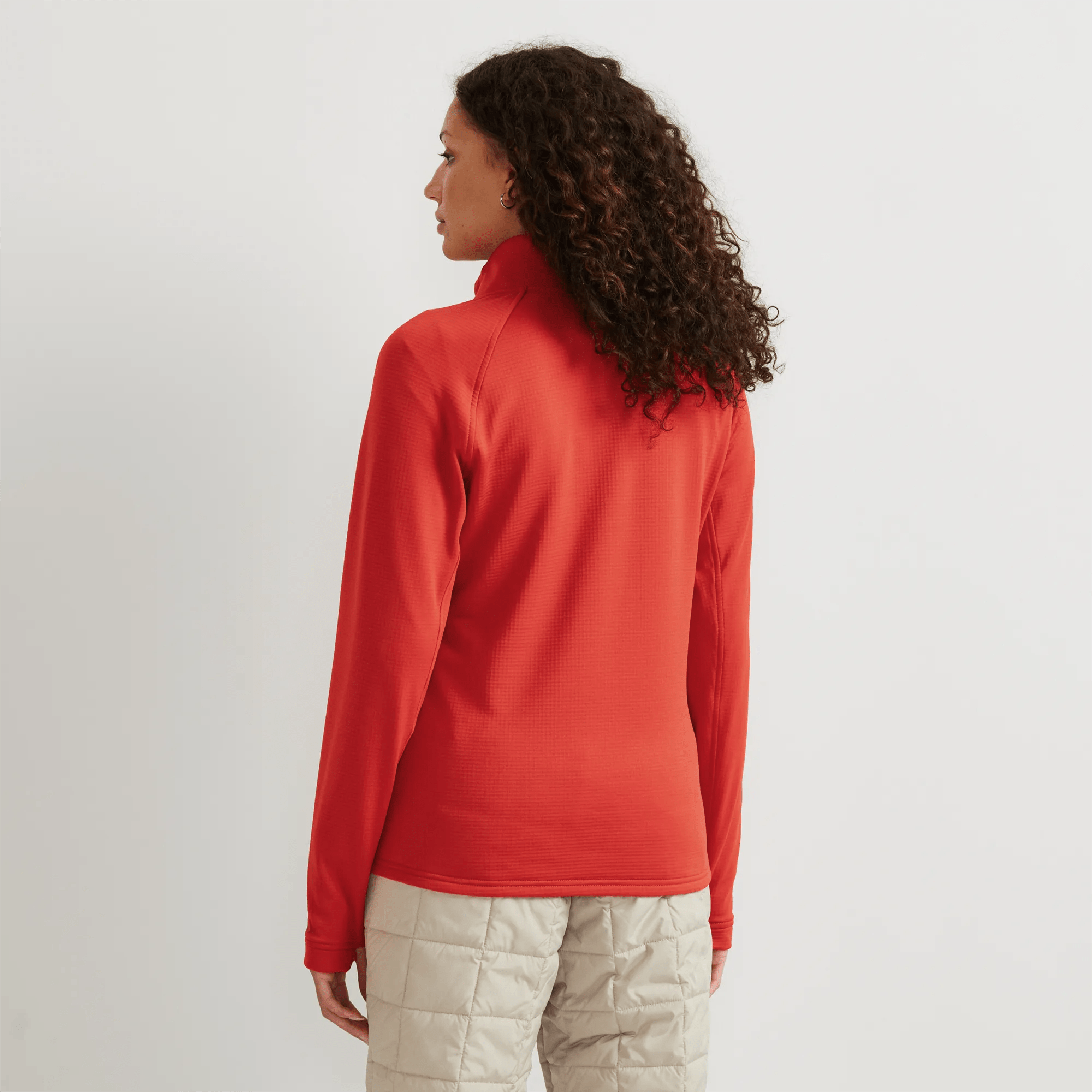 Women's High Route Grid Fleece-Lined 1/4-Zip Pullover - Image 2