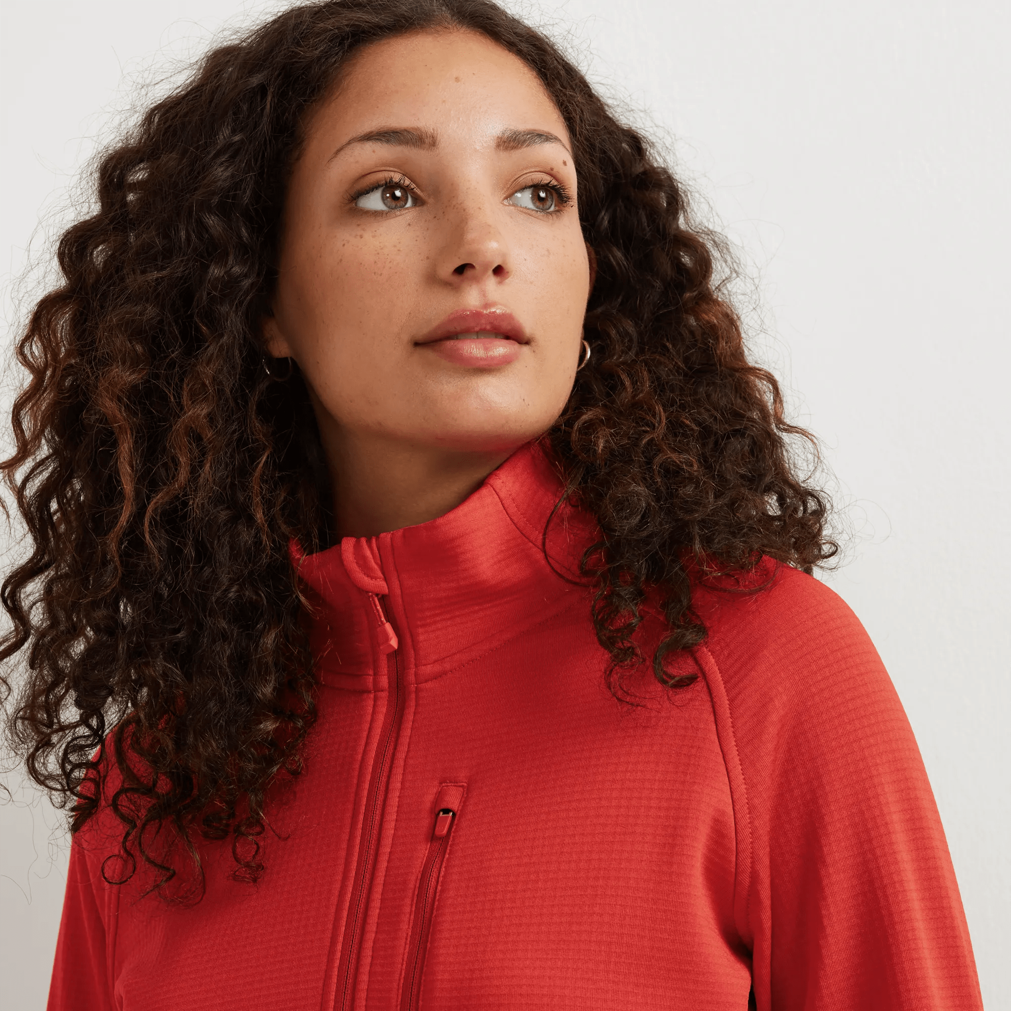 Women's High Route Grid Fleece-Lined 1/4-Zip Pullover - Image 3