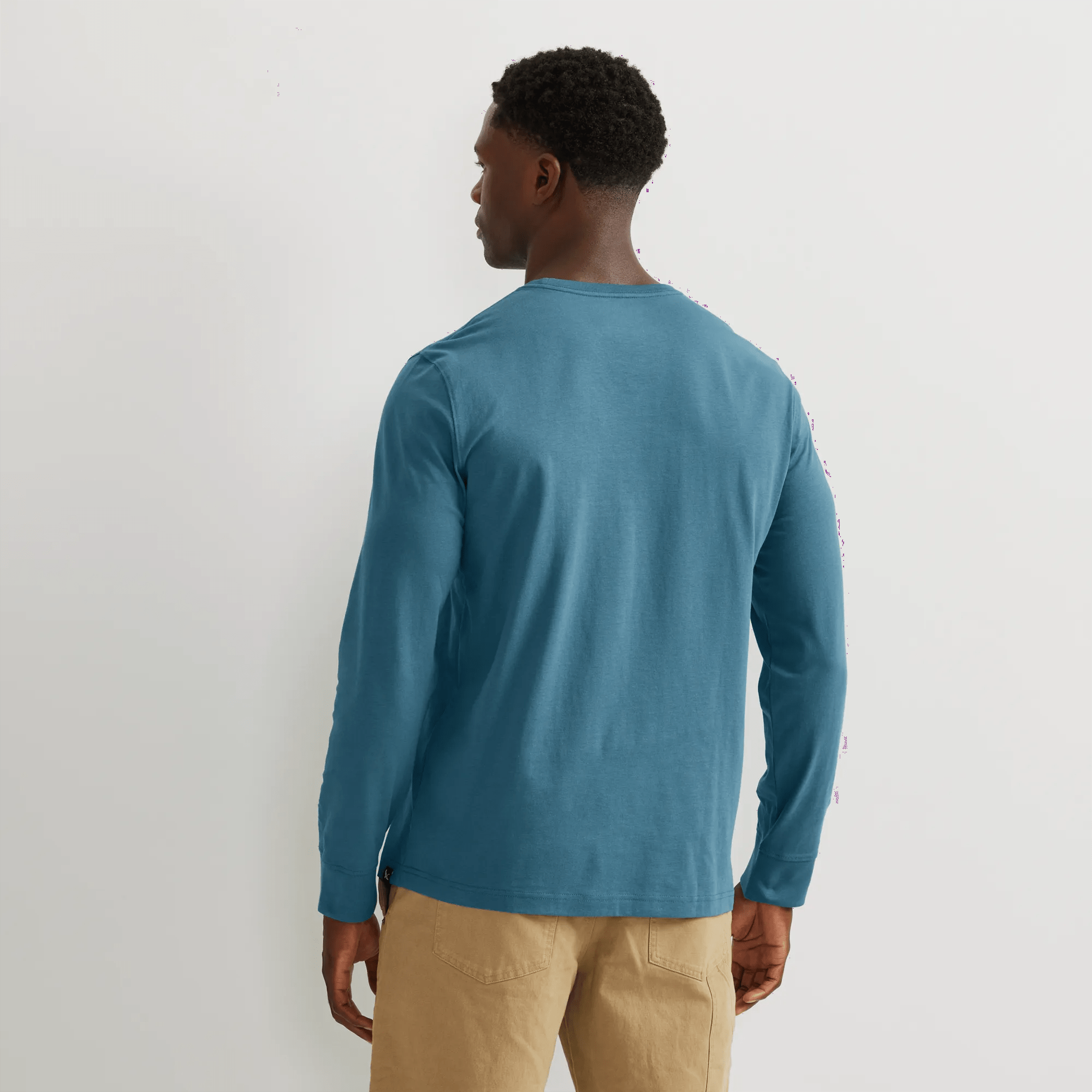 Men's Legend Wash 100% Cotton Long-Sleeve Classic T-Shirt - Image 2