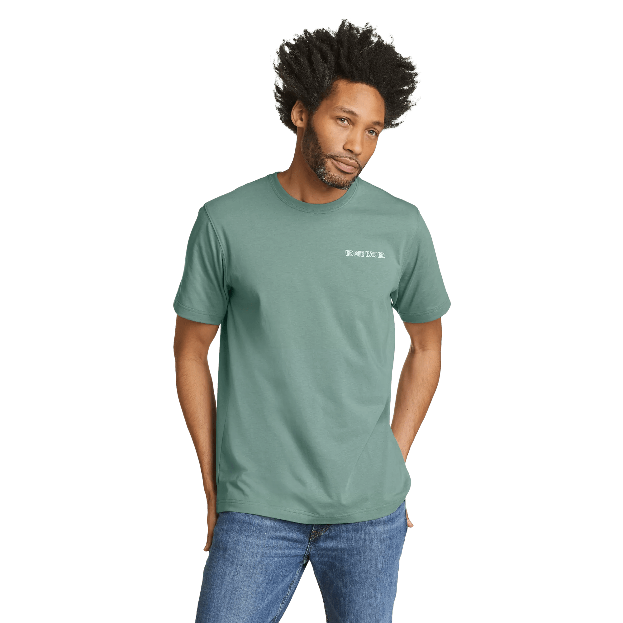 EB Distressed Flag Graphic T-Shirt - Image 3