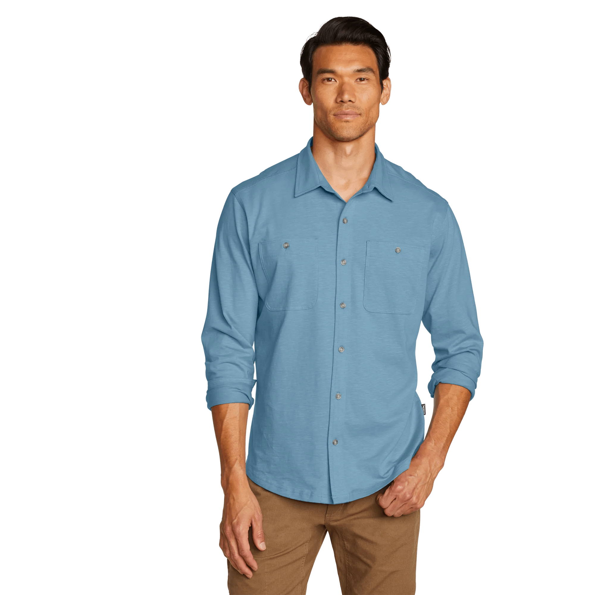 Men's Baja Long-Sleeve Knit Button-Up Shirt - Image 3