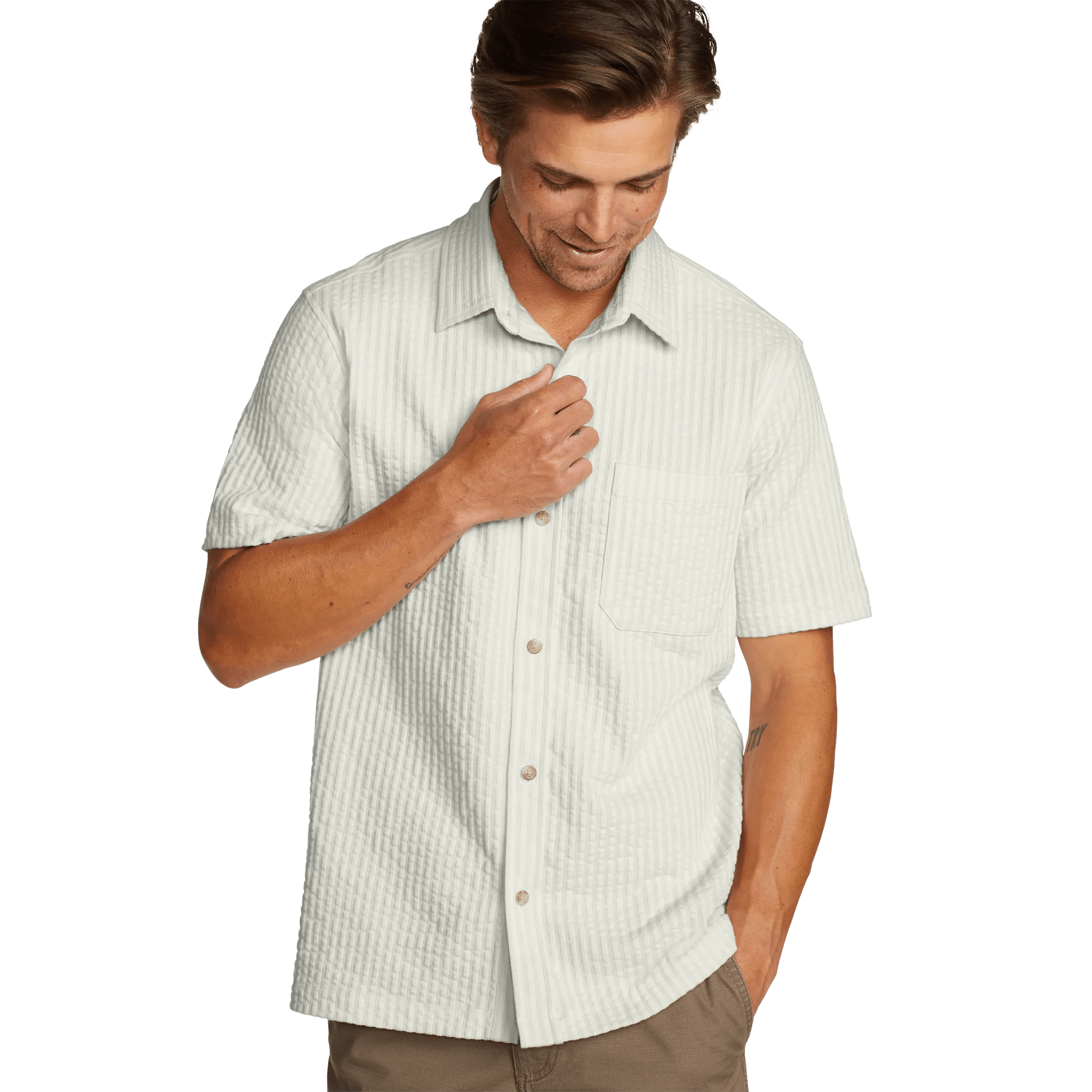 Men's Alderpine Short-Sleeve Seersucker Shirt - Image 3