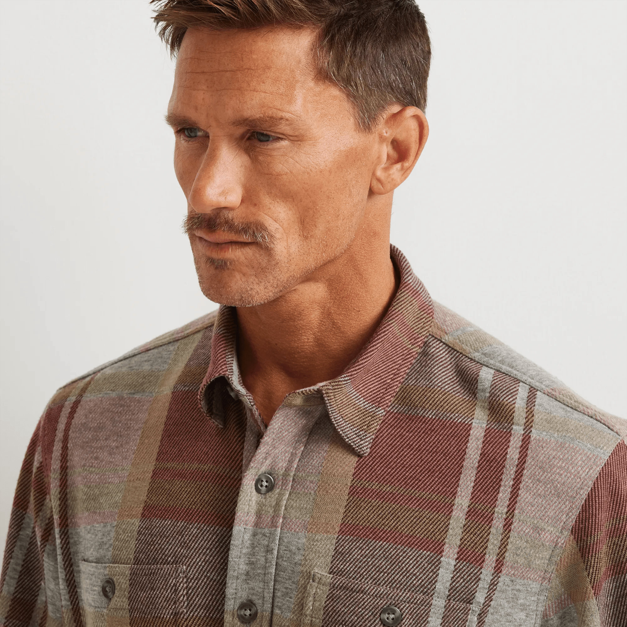 Men's Soft Knit Button Down Shirt - Image 3