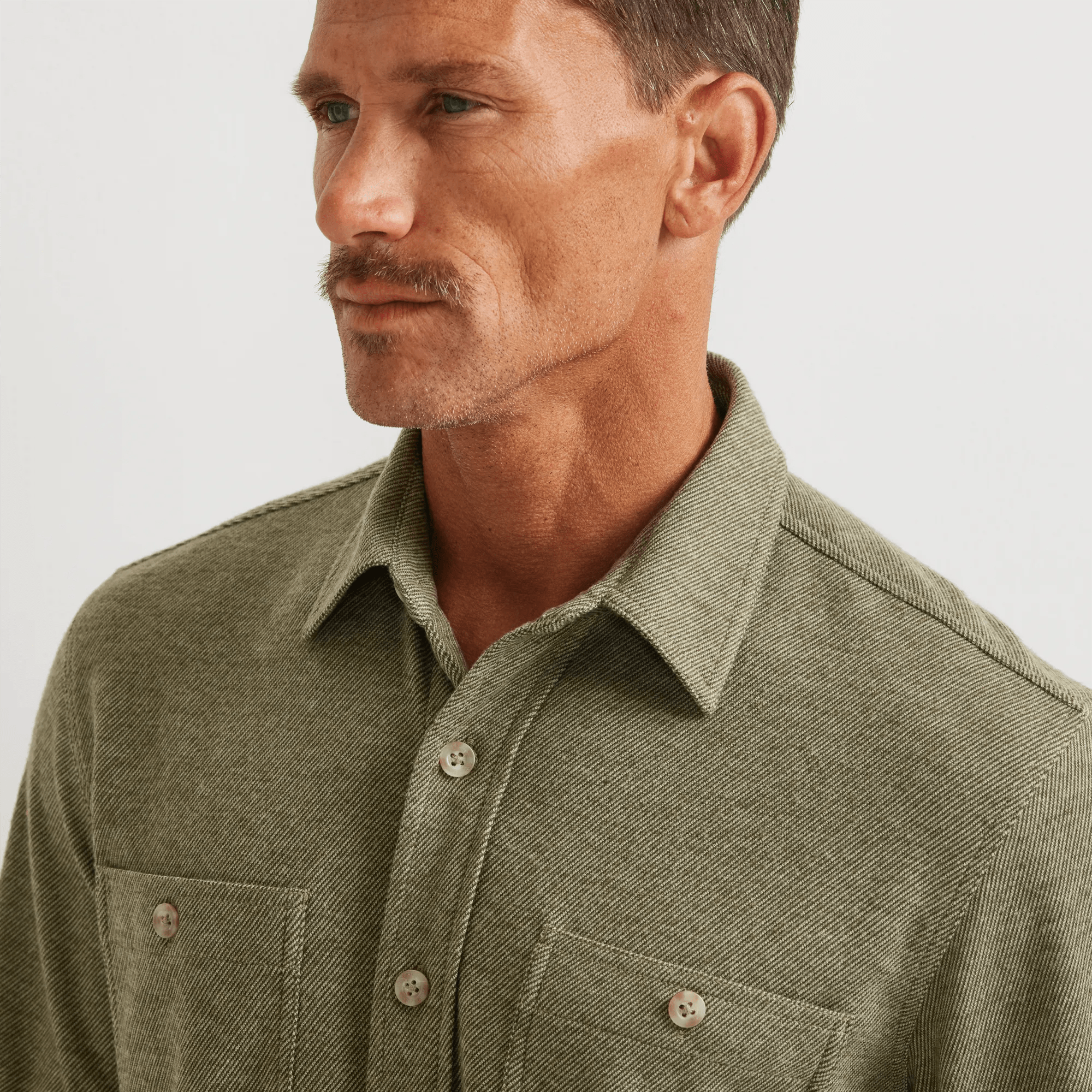 Men's Soft Knit Button Down Shirt - Image 3