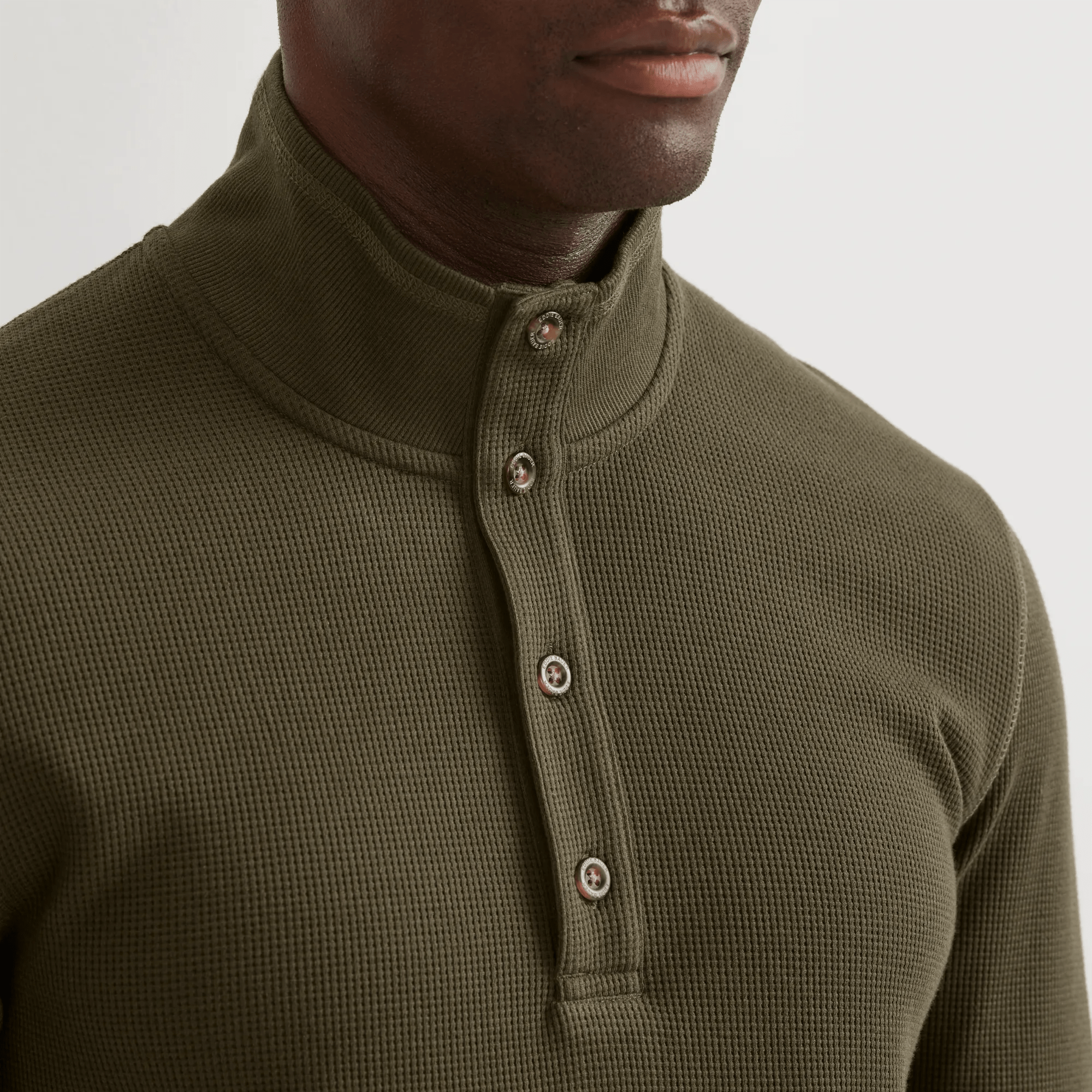 Men's Eddie's Favorite Thermal Pullover Mockneck - Image 3