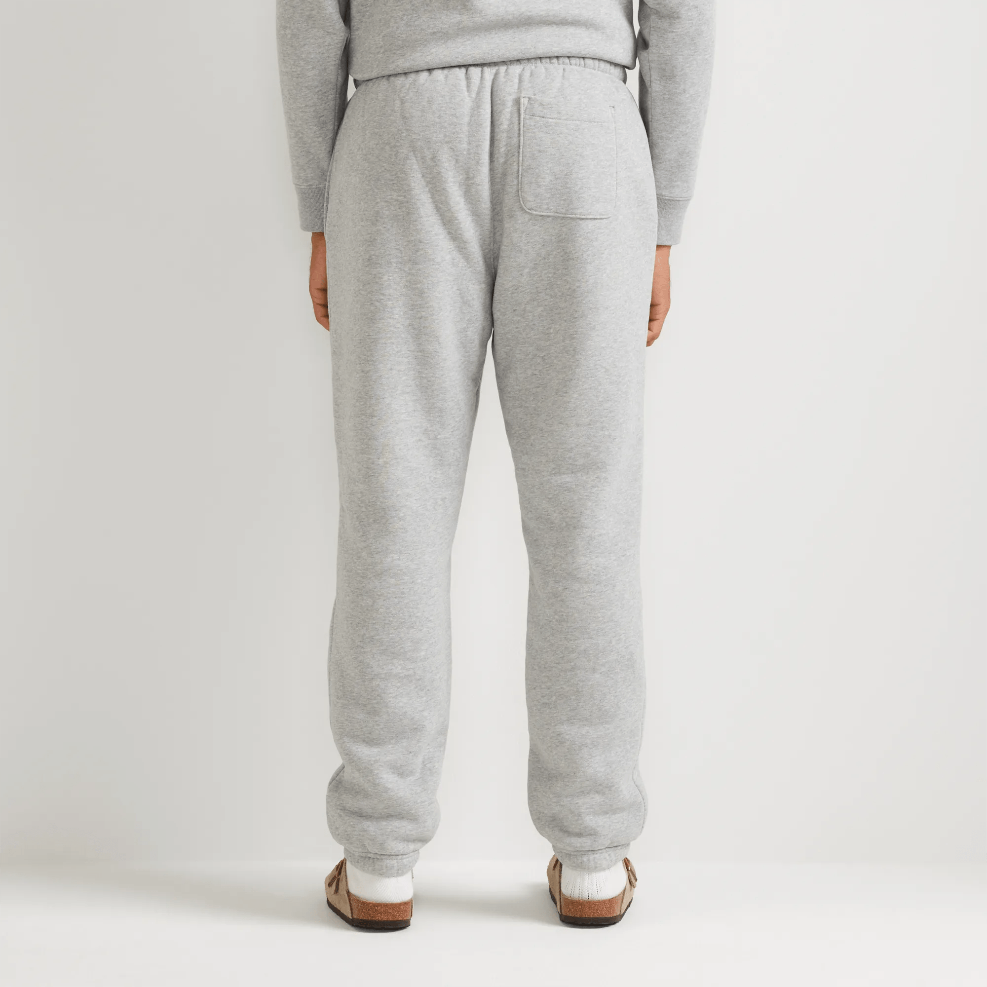 Men's Vintage Soft Faux Shearling-Lined Jogger Sweatpants - Image 2