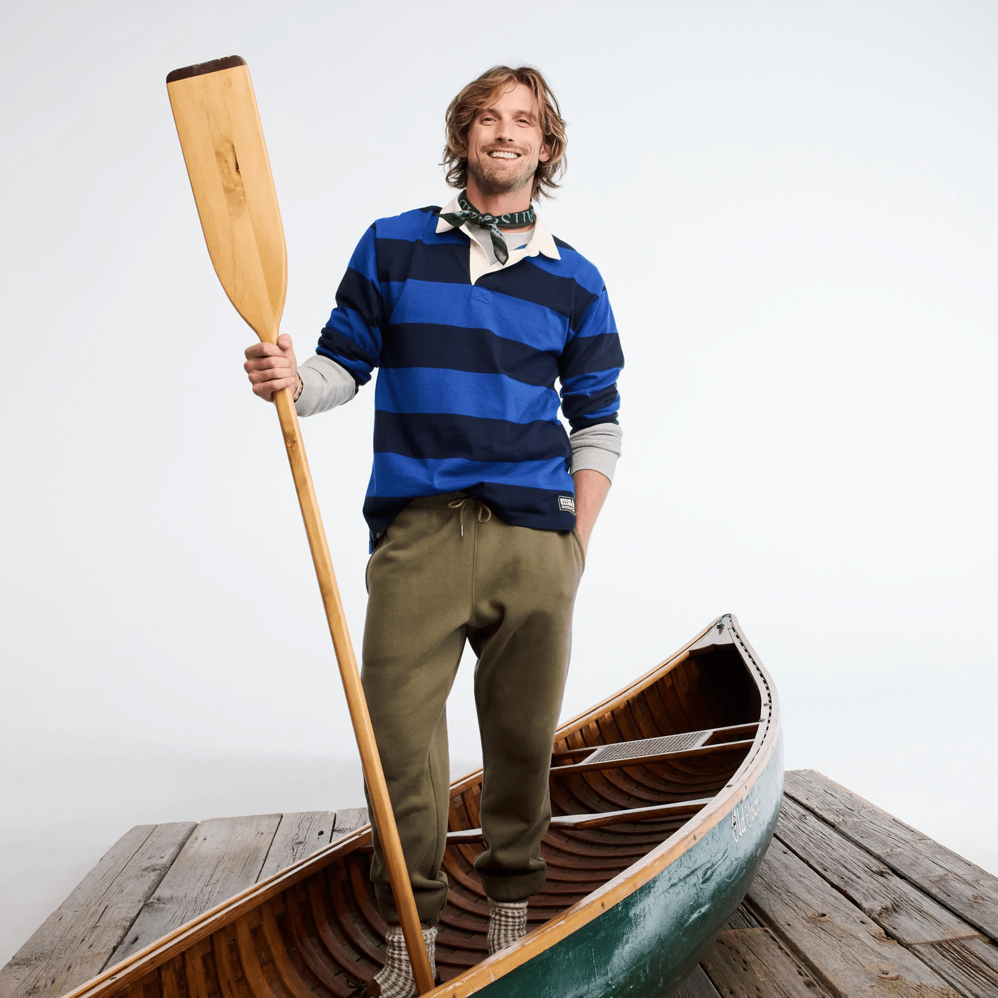 Men's Striped Rugby Shirt - Image 3