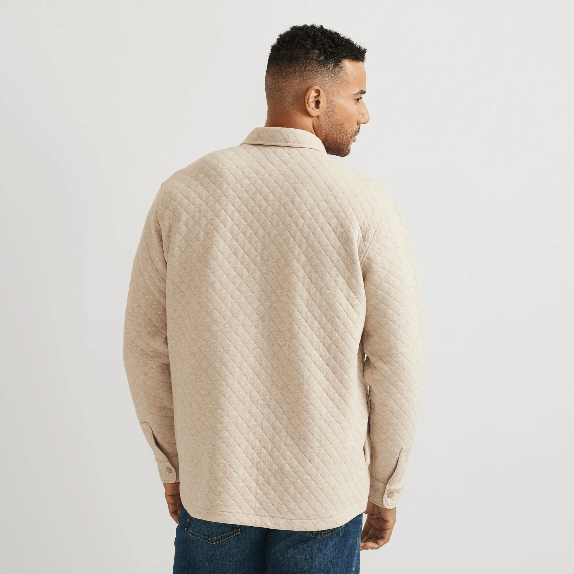Men's Quilted Shirt Jacket - Image 2