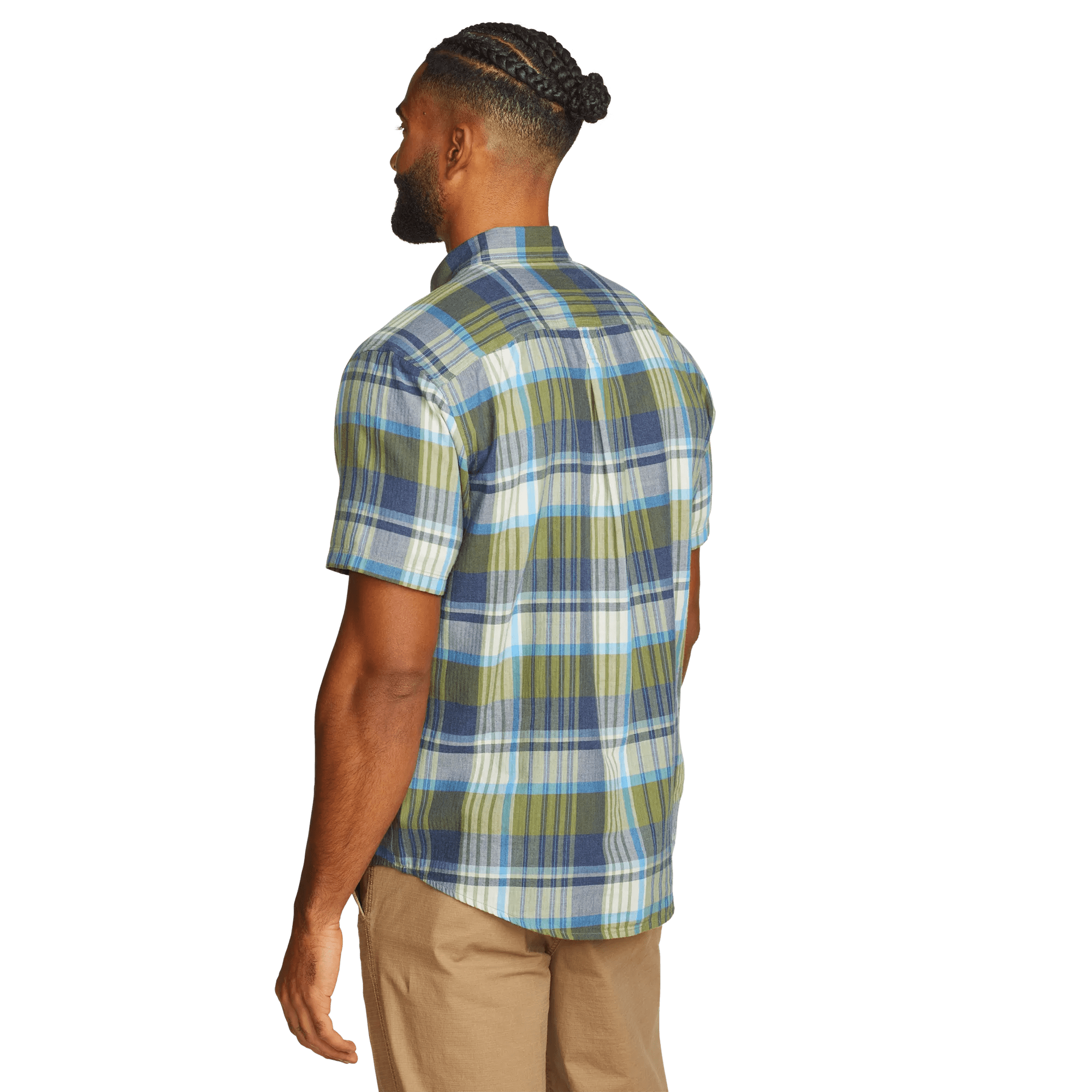 Men's Tidelands Short-Sleeve Yarn-Dyed Textured Shirt - Image 2