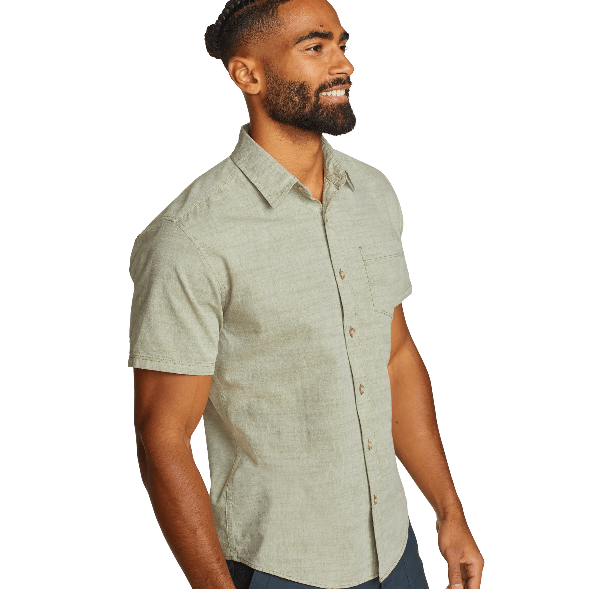 Men's Short-Sleeve Camano Shirt - Solid - Image 3
