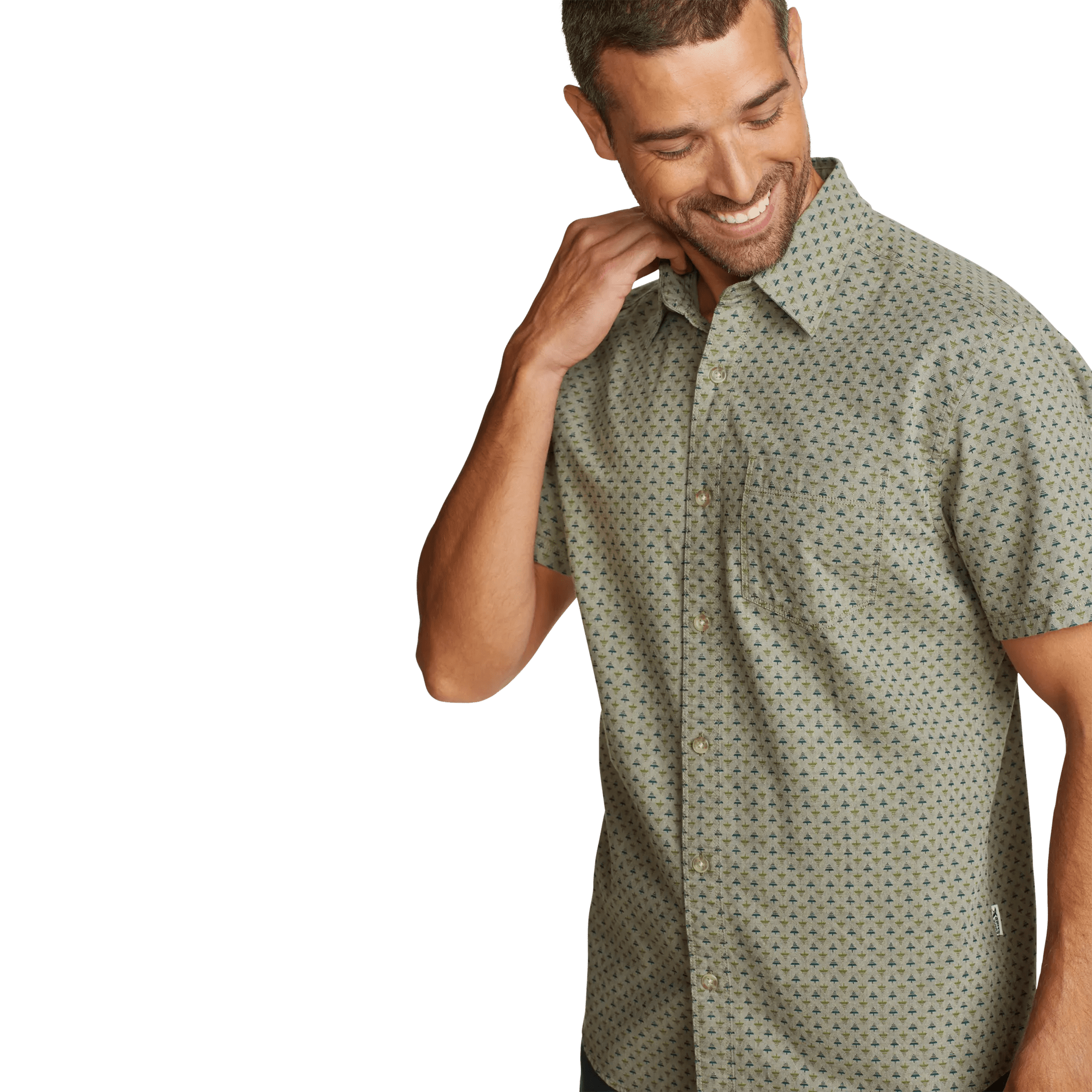 Men's Short-Sleeve Camano Shirt - Print - Image 3