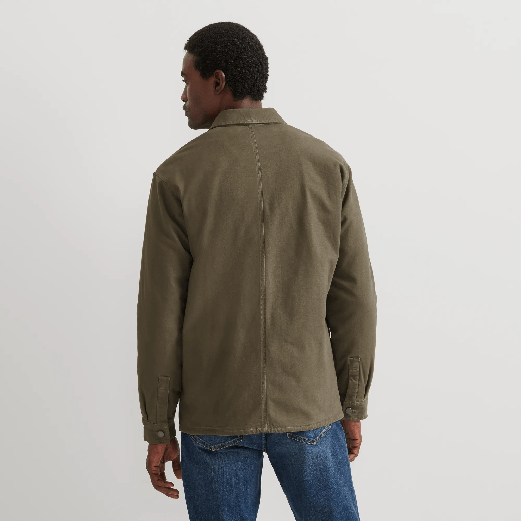 Men's Mountain Flex Fleece-Lined Canvas Shirt Jacket - Image 2