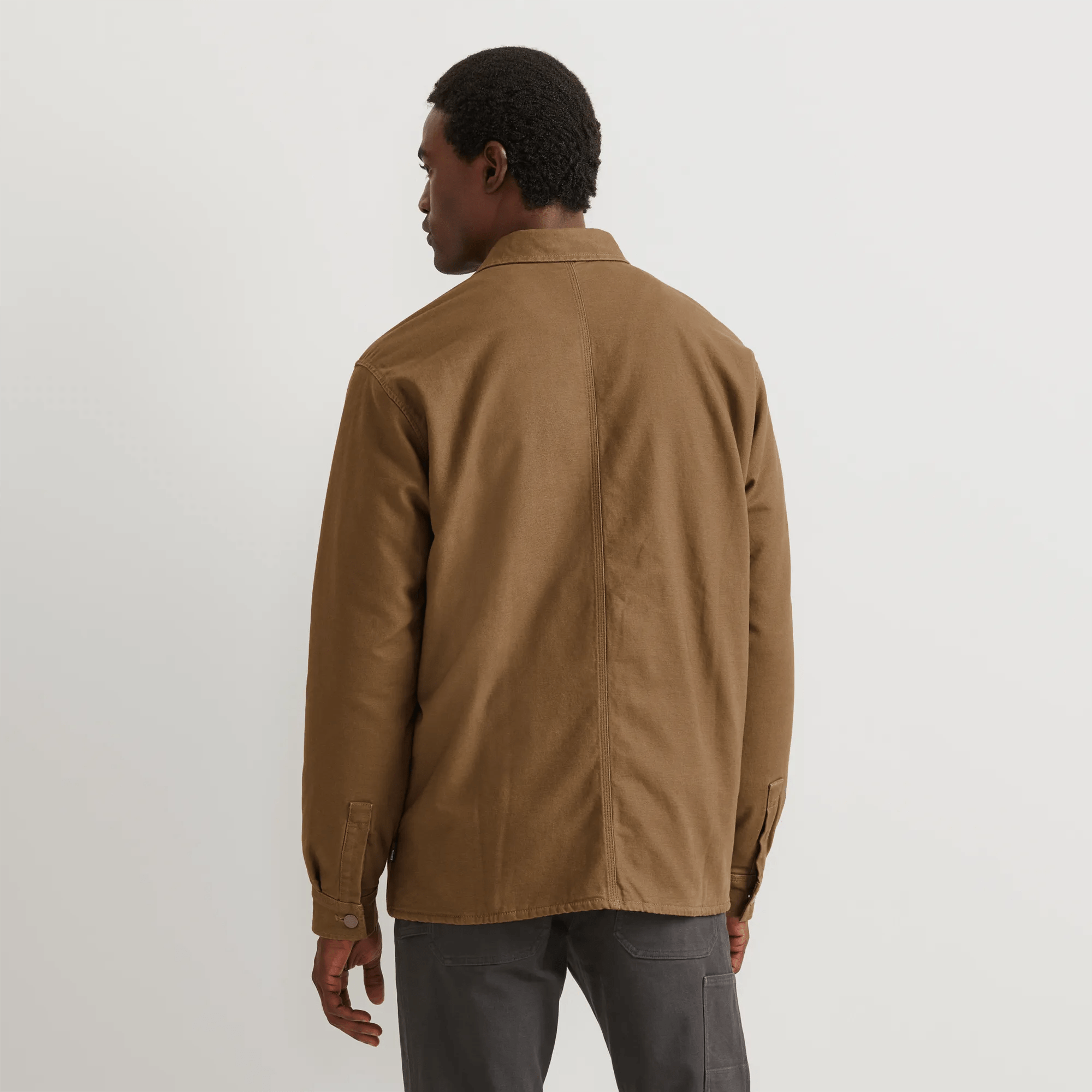 Men's Mountain Flex Fleece-Lined Canvas Shirt Jacket - Image 2
