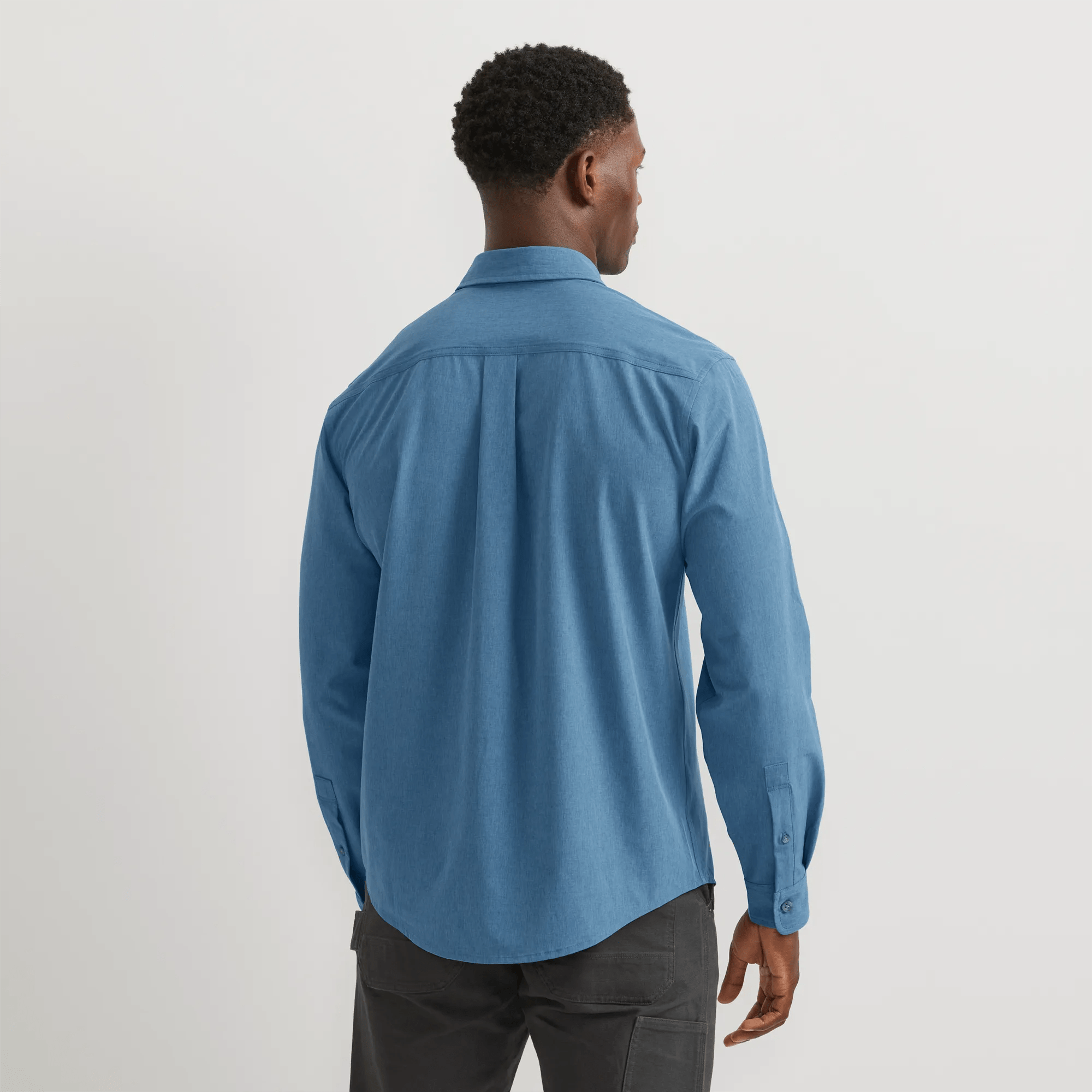 Men's Line Up Tech Chambray Shirt - Image 2