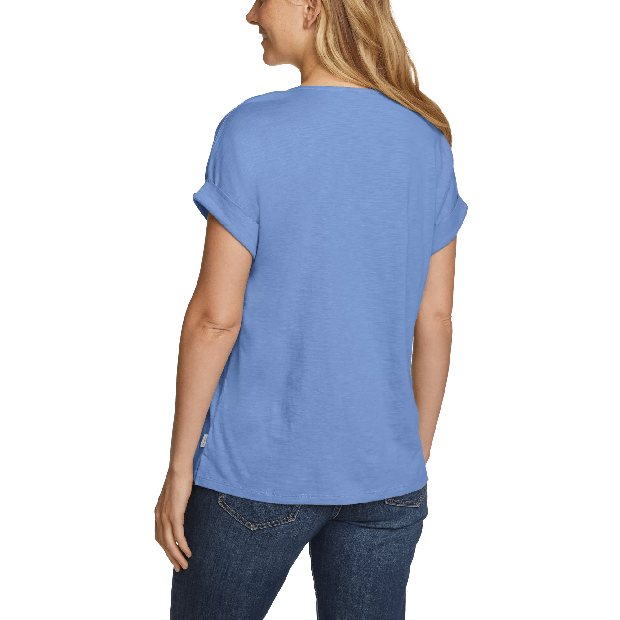 Women's Daisy Slub V-Neck T-Shirt - Image 2
