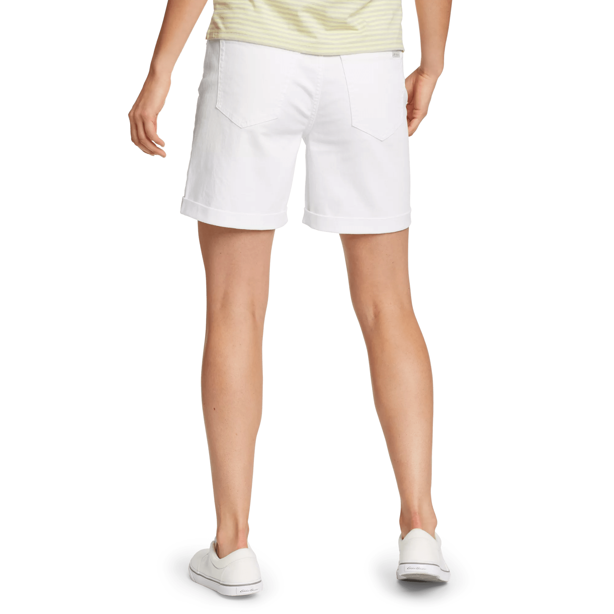 Women's Boyfriend Denim Shorts - Relaxed Fit - Image 2