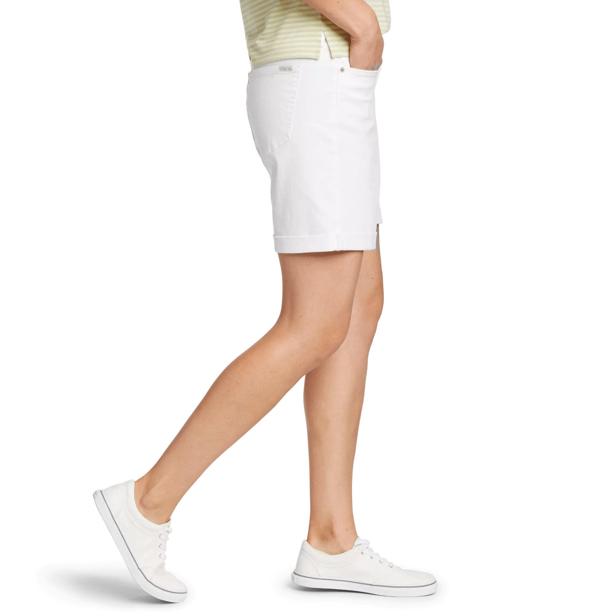 Women's Boyfriend Denim Shorts - Relaxed Fit - Image 3