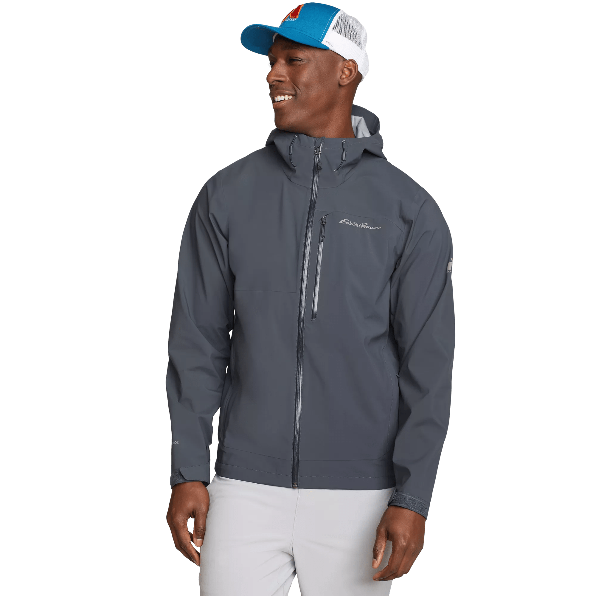 Men's Cloud Cap 3L Waterproof Stretch Hooded Rain Jacket - Image 3
