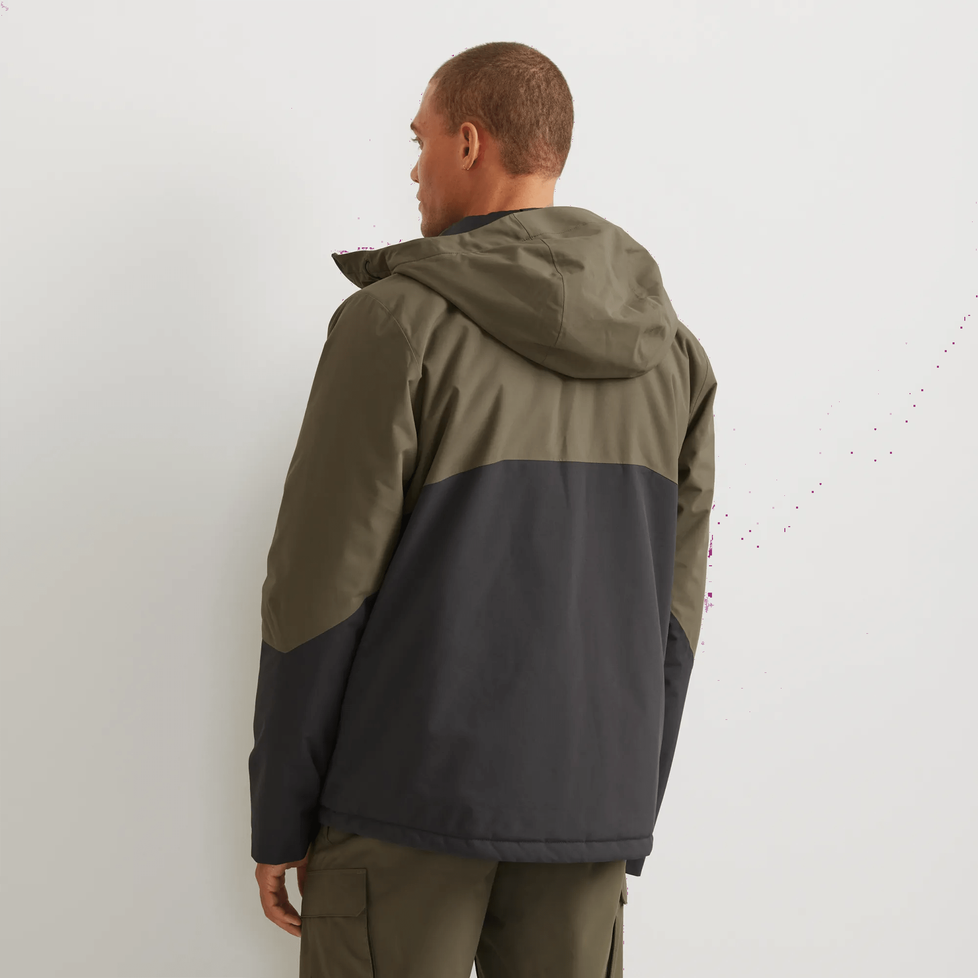 Men's Powder Search Insulated Waterproof Hooded Ski Jacket - Image 2