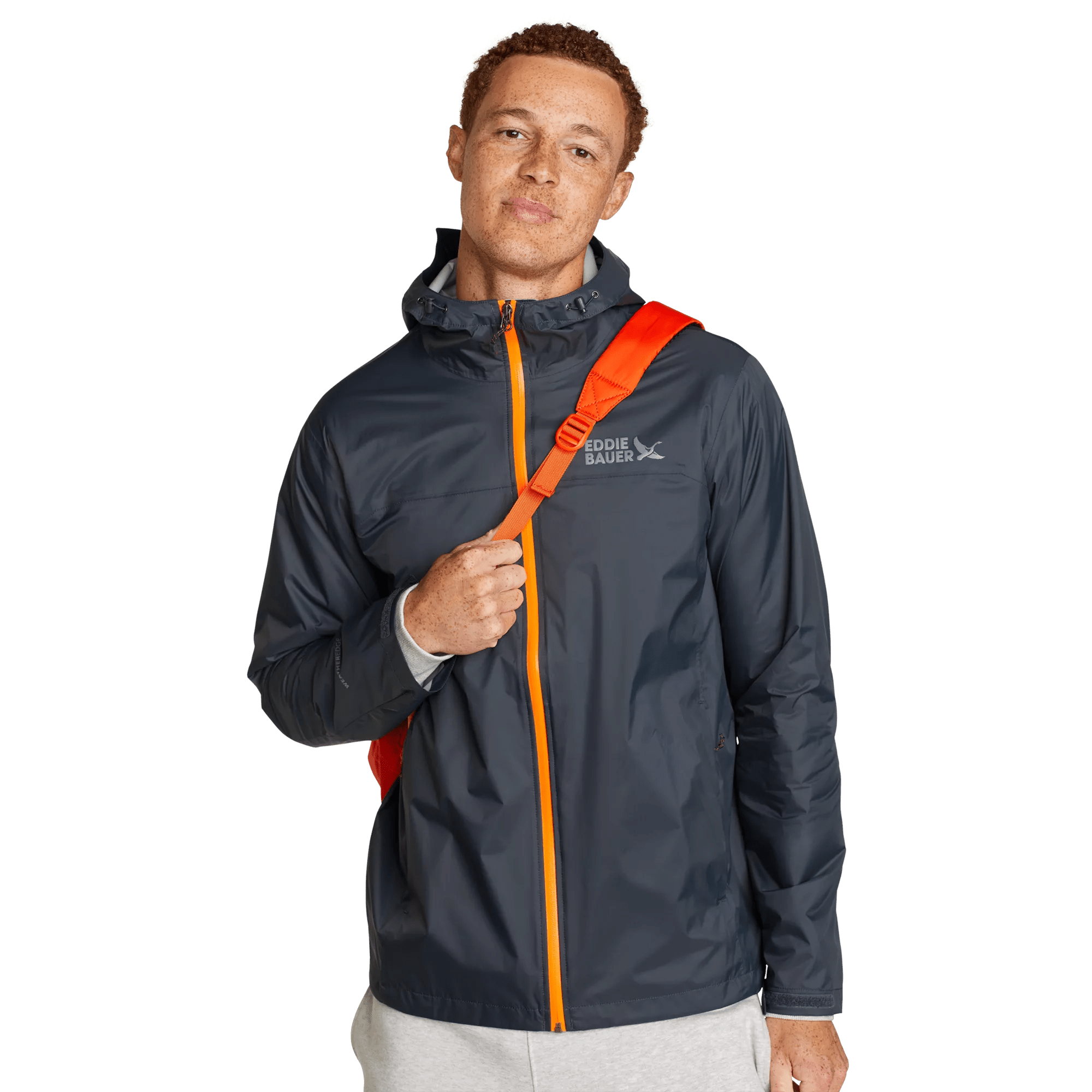 Men's Cloud Cap Waterproof Packable Hooded Rain Jacket - Image 4