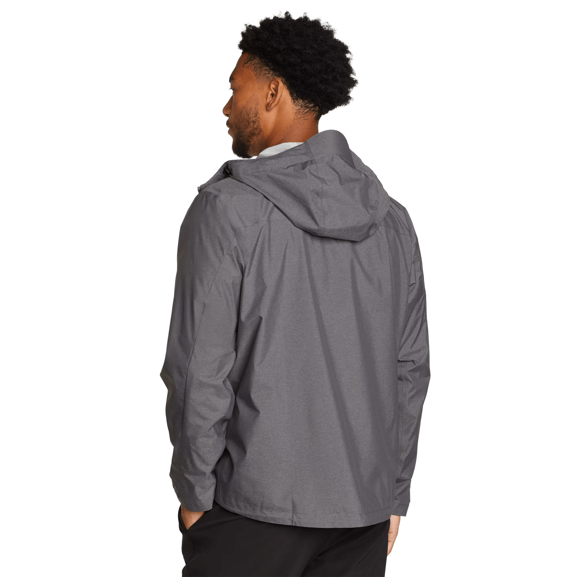 Men's Cloud Cap Waterproof Packable Hooded Rain Jacket - Image 2