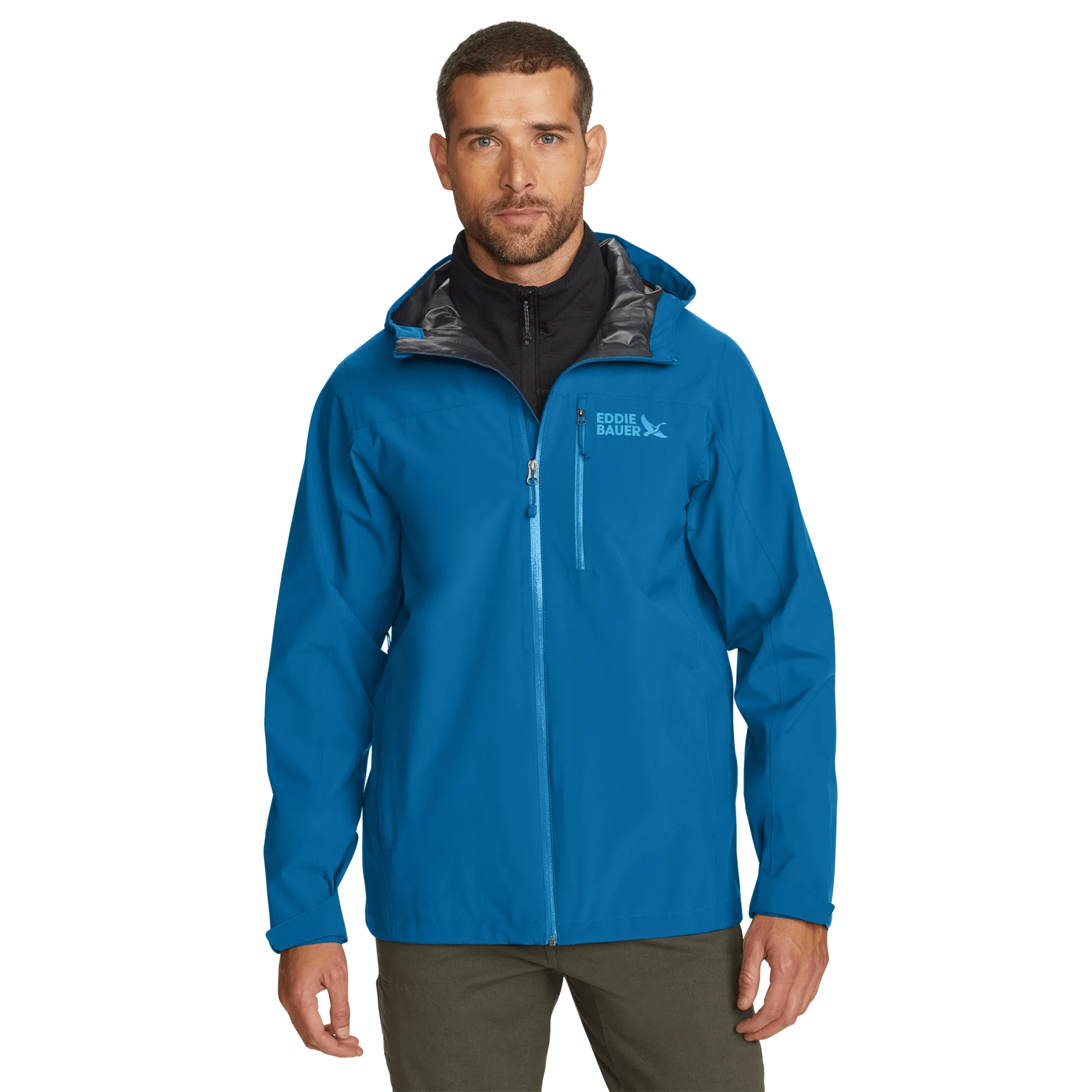 Men's Cloud Cap Waterproof Stretch Hooded Rain Jacket - Image 3