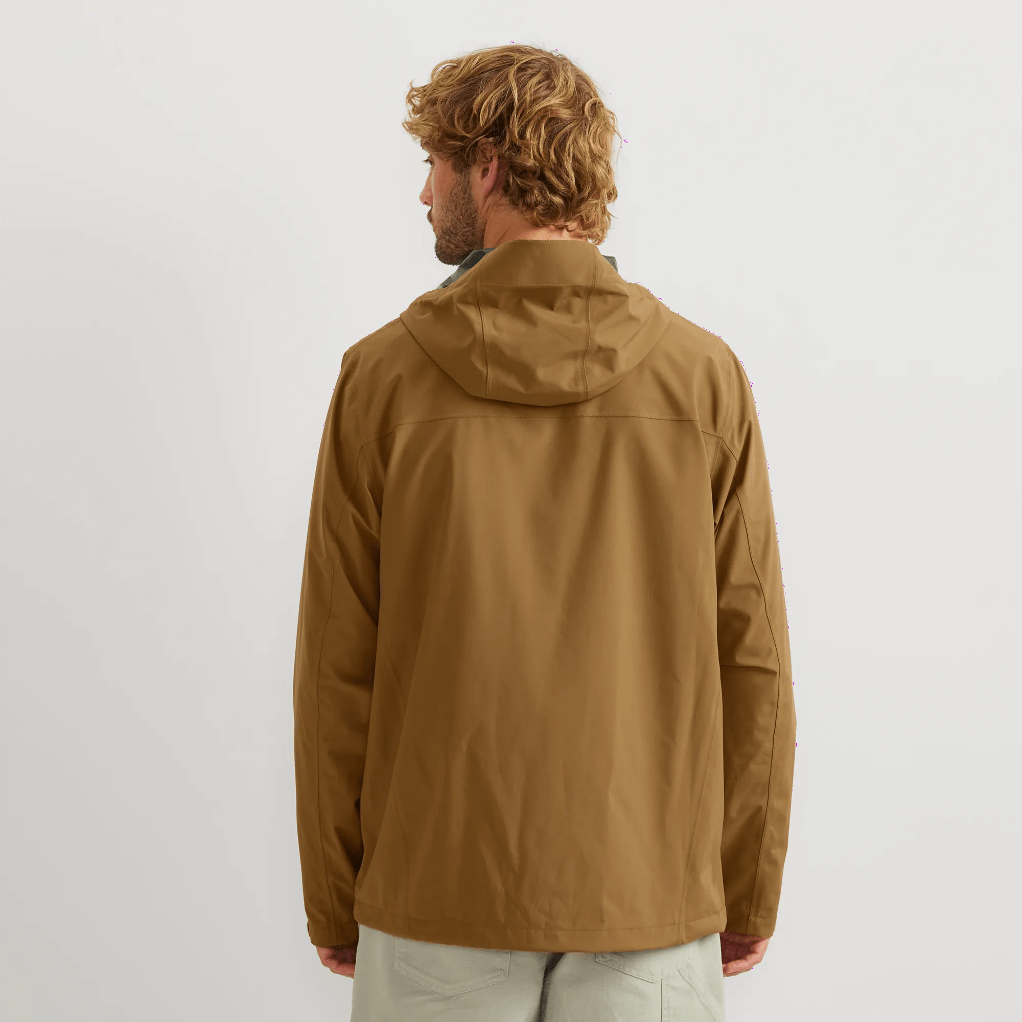 Men's Cloud Cap Waterproof Stretch Hooded Rain Jacket - Image 2