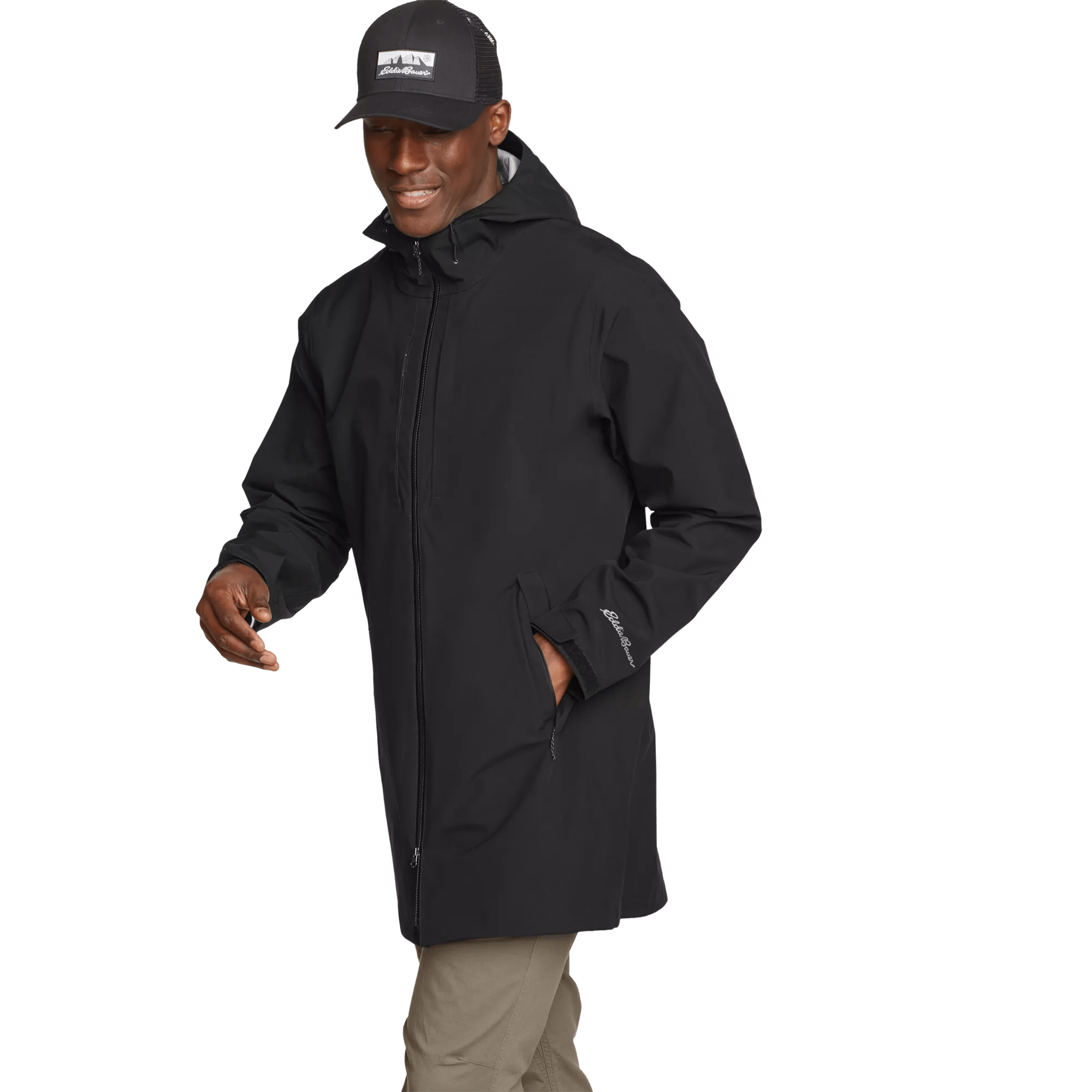Men's Oscillate 3L Waterproof Hooded Trench Coat - Image 3