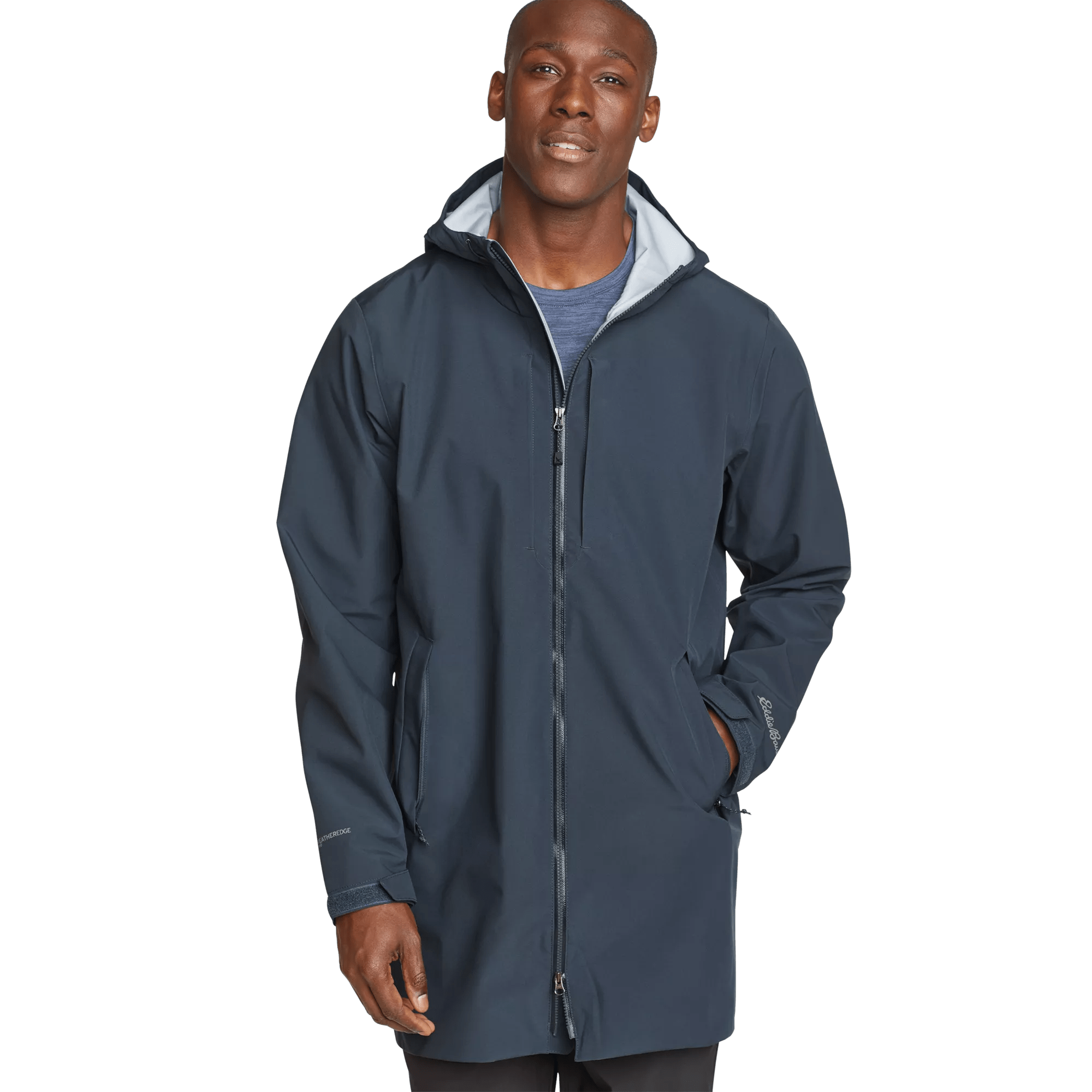 Men's Oscillate 3L Waterproof Hooded Trench Coat - Image 3