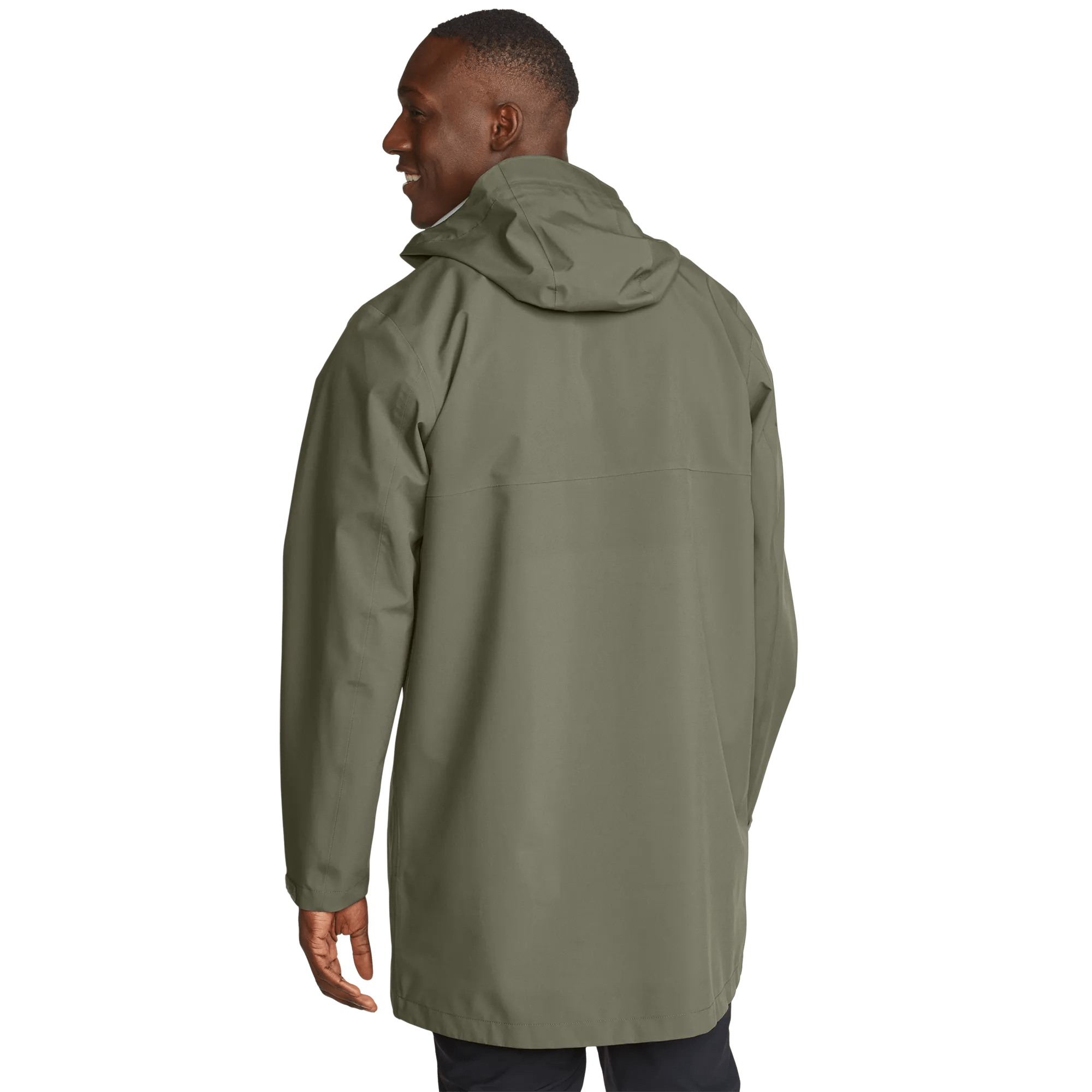 Men's Oscillate 3L Waterproof Hooded Trench Coat - Image 2