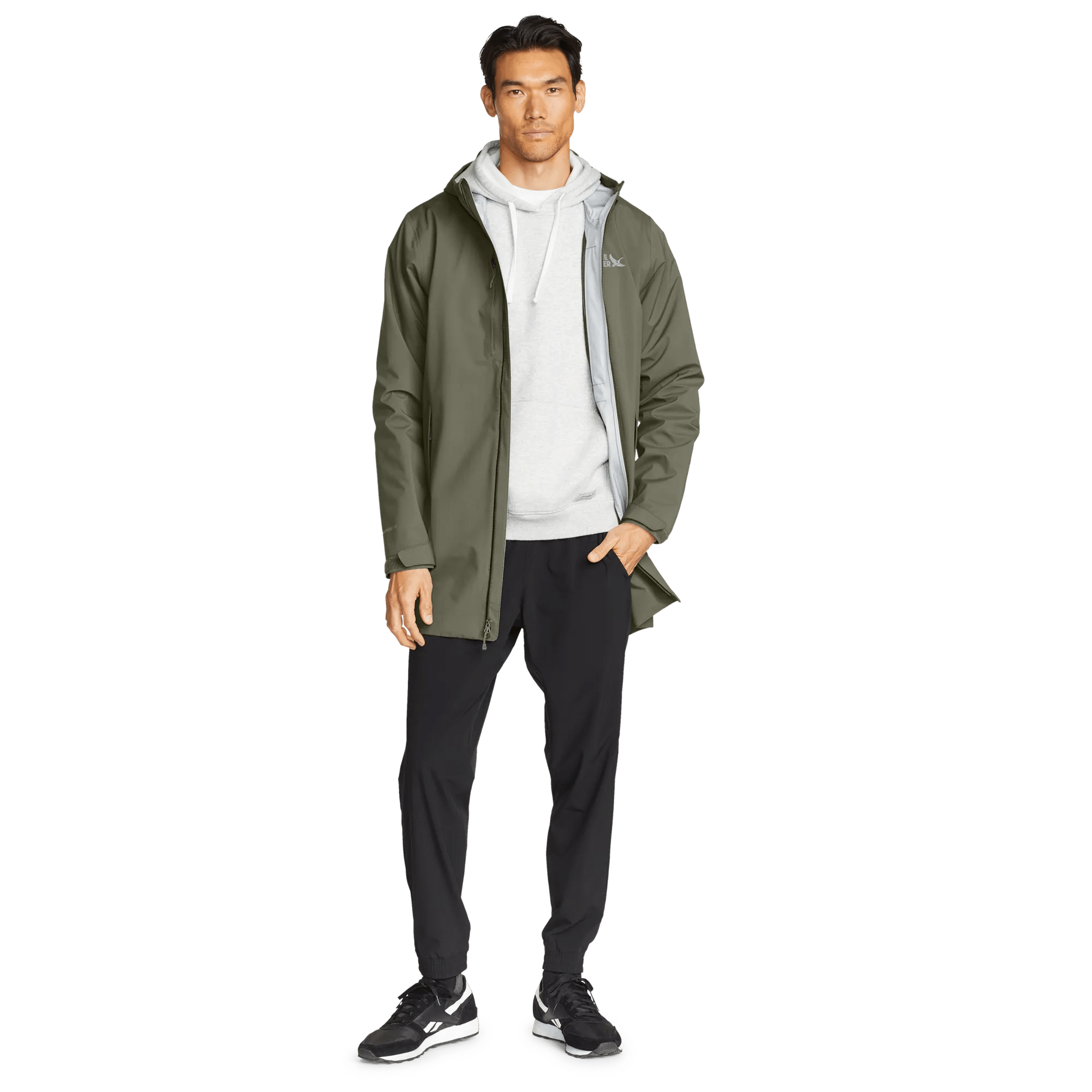 Men's Oscillate 3L Waterproof Hooded Trench Coat - Image 5