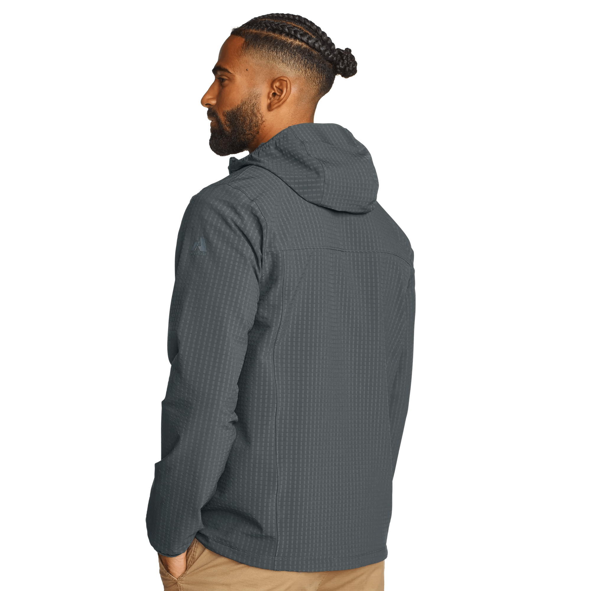 Men's Sandstone Grid Hoodie - Image 2