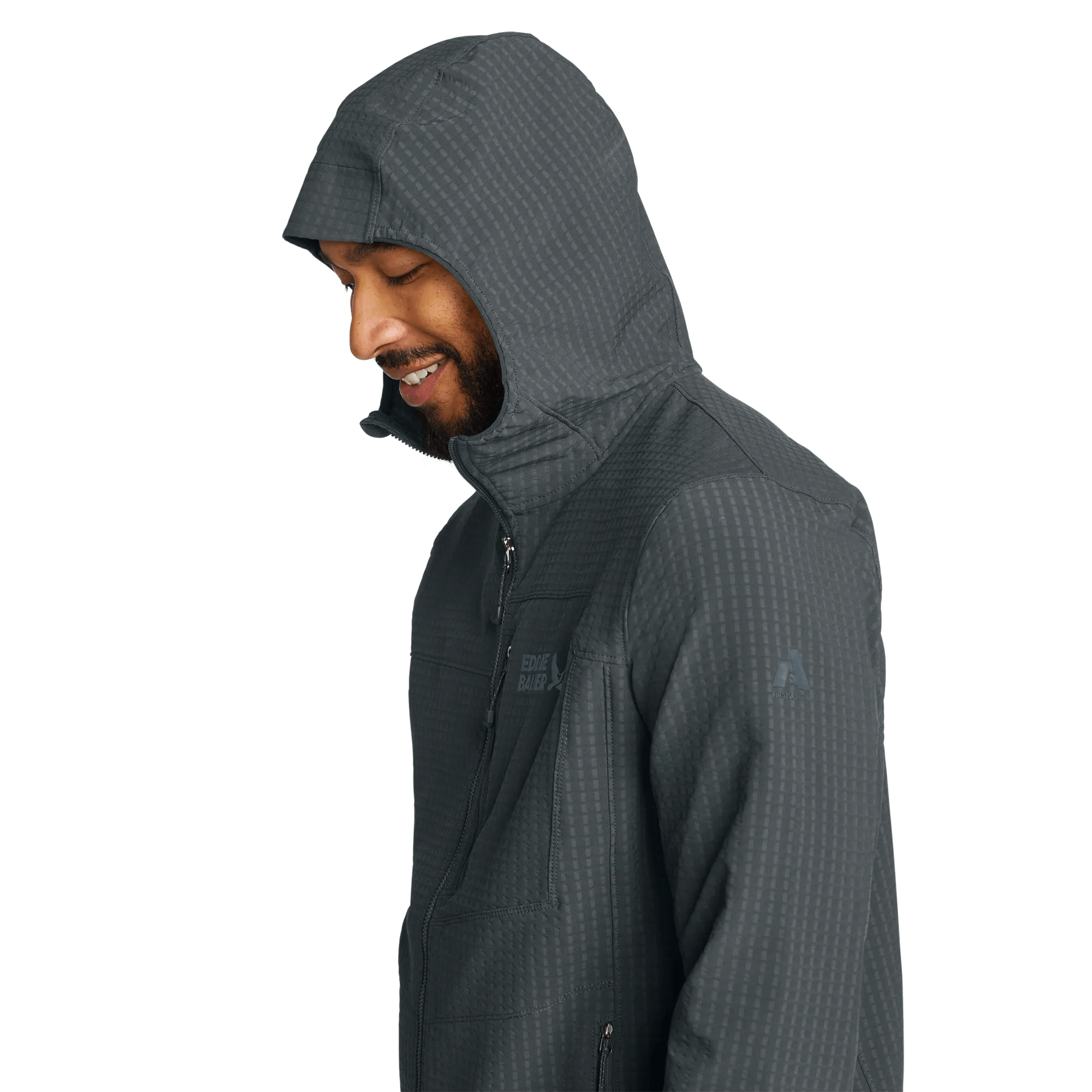 Men's Sandstone Grid Hoodie - Image 5