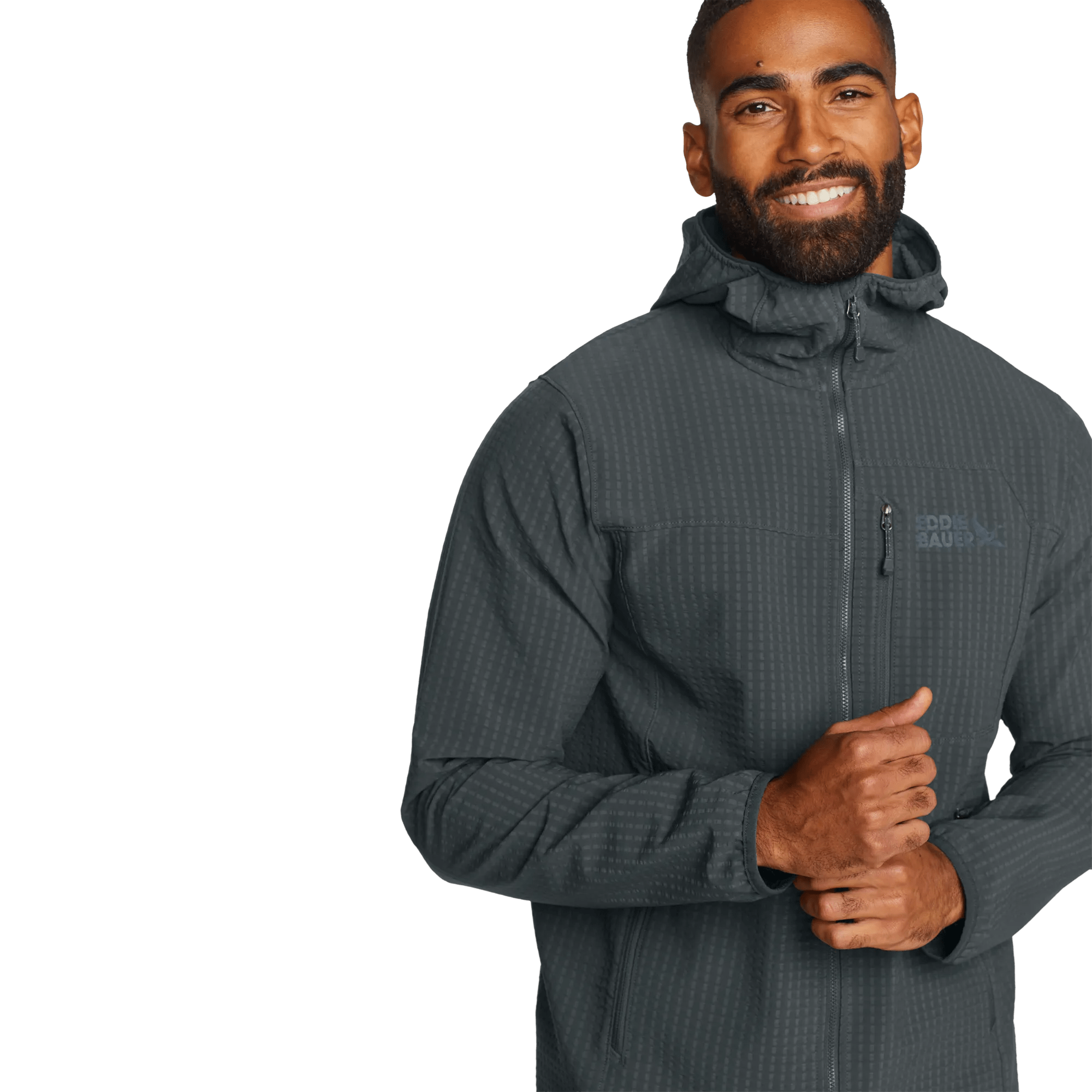Men's Sandstone Grid Hoodie - Image 3