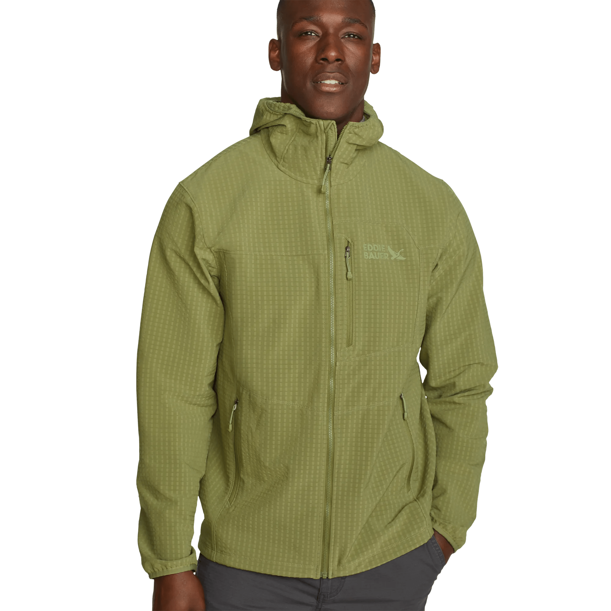 Men's Sandstone Grid Hoodie - Image 3
