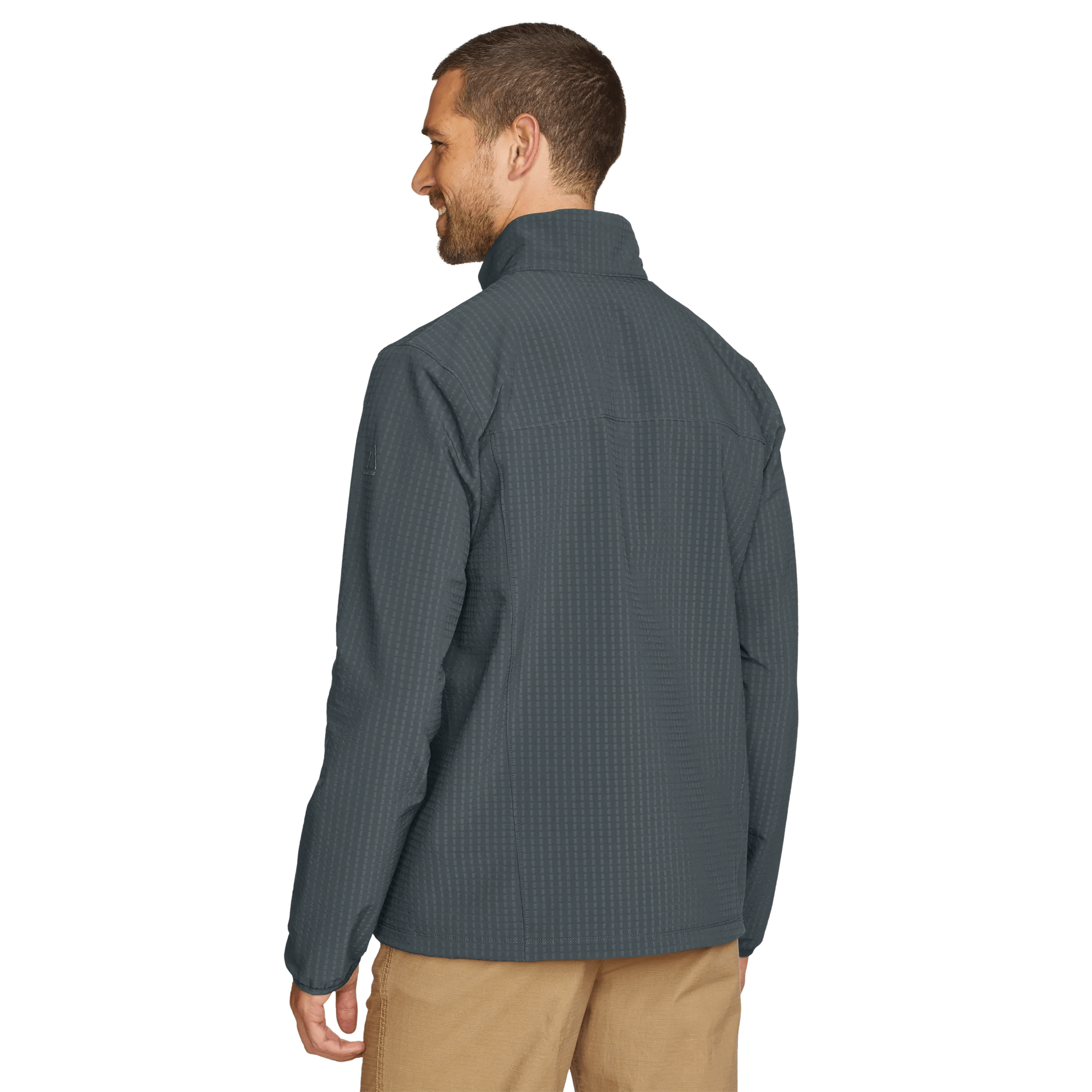 Men's Sandstone Grid Shell Jacket - Image 2