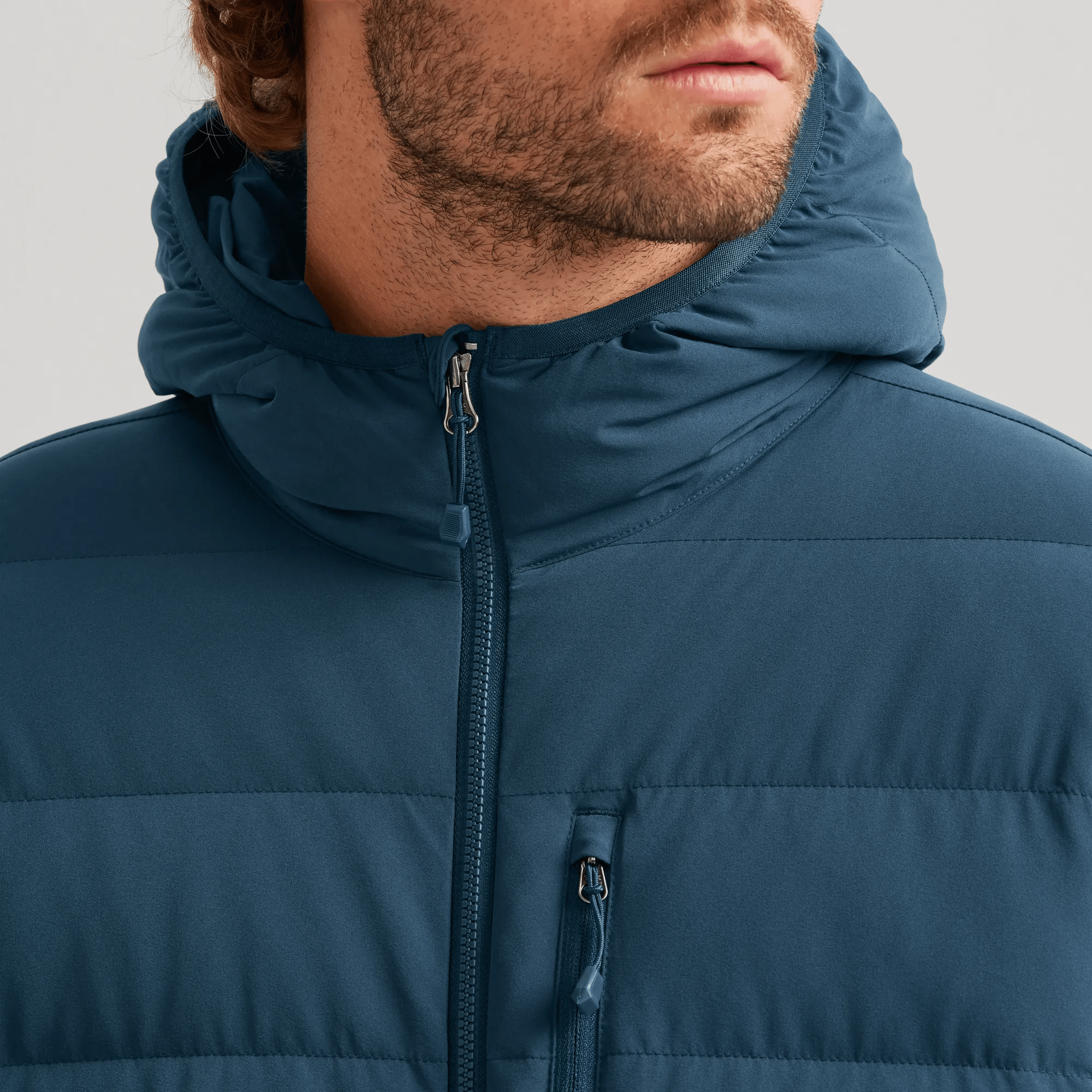 Men's EB Stretch Down Hooded Jacket - Image 3