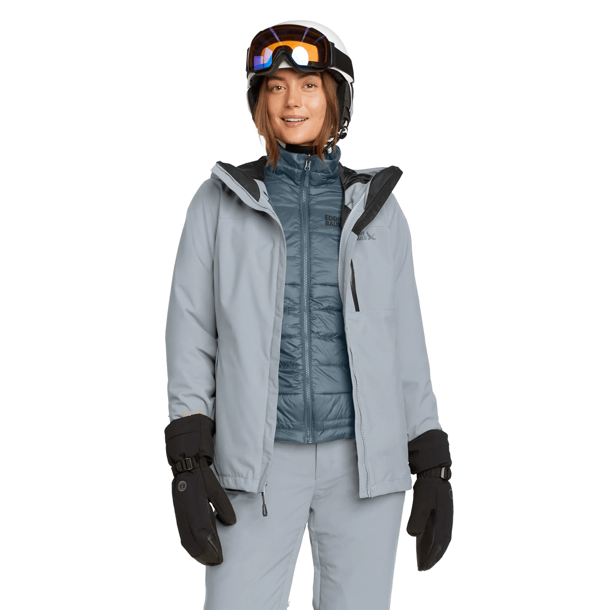 Women's Powder Search 3-In-1 Waterproof Hooded Ski Jacket - Image 4