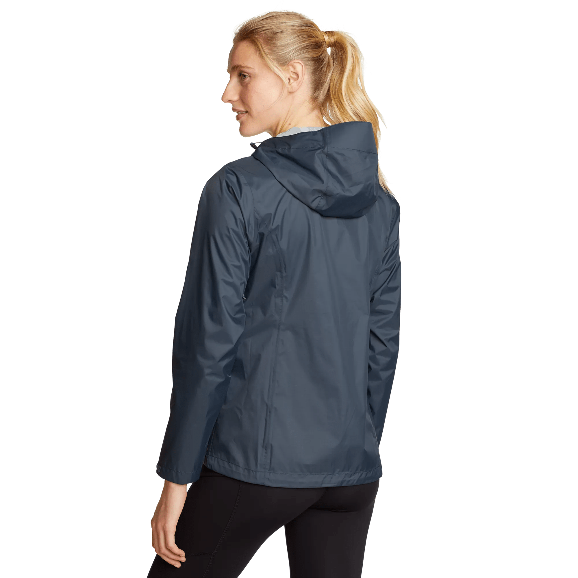 Women's Cloud Cap Waterproof Packable Hooded Rain Jacket - Image 2